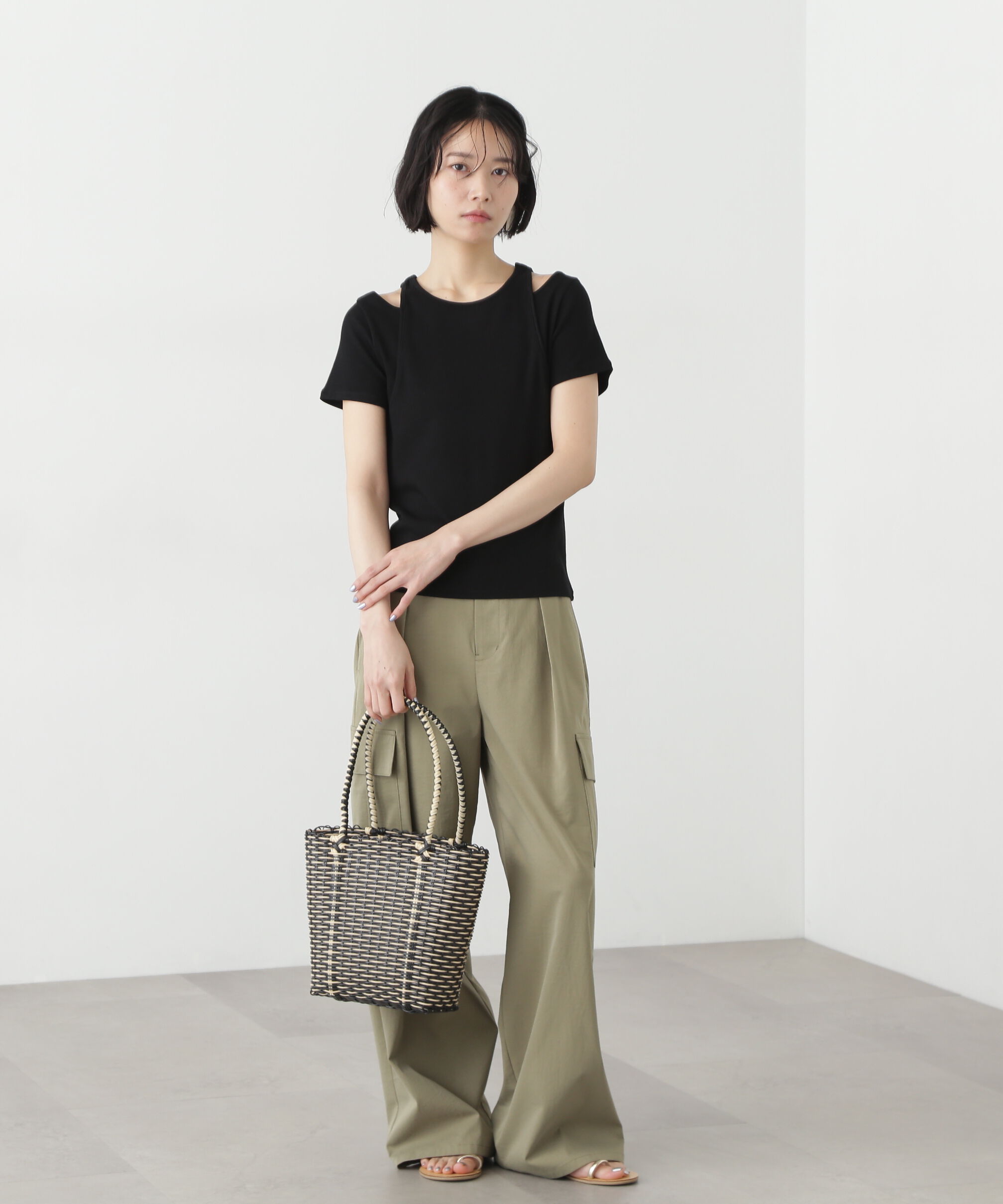  「タンクレイヤード風カットソー」|Tシャツ・カットソー|