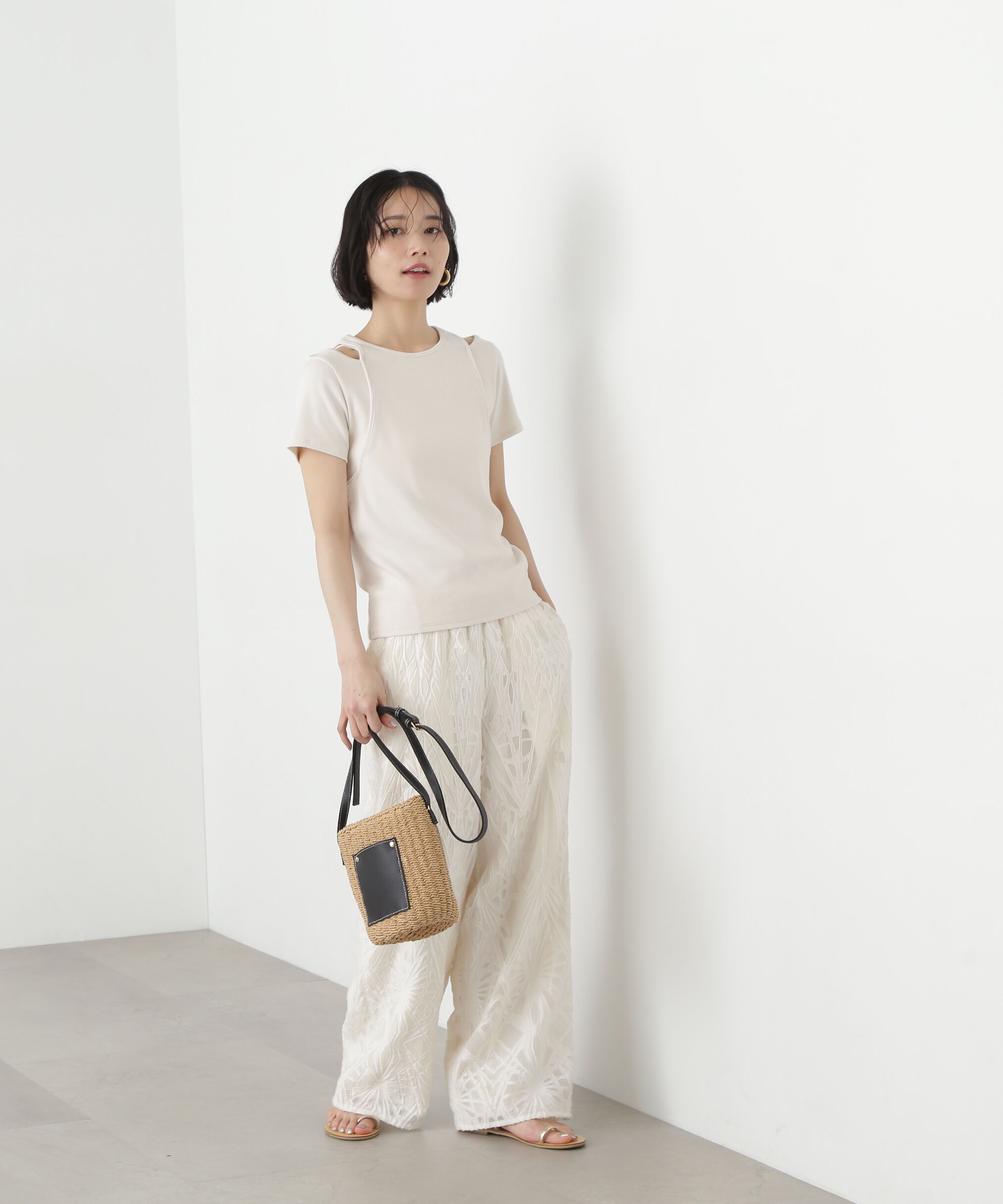  「タンクレイヤード風カットソー」|Tシャツ・カットソー|