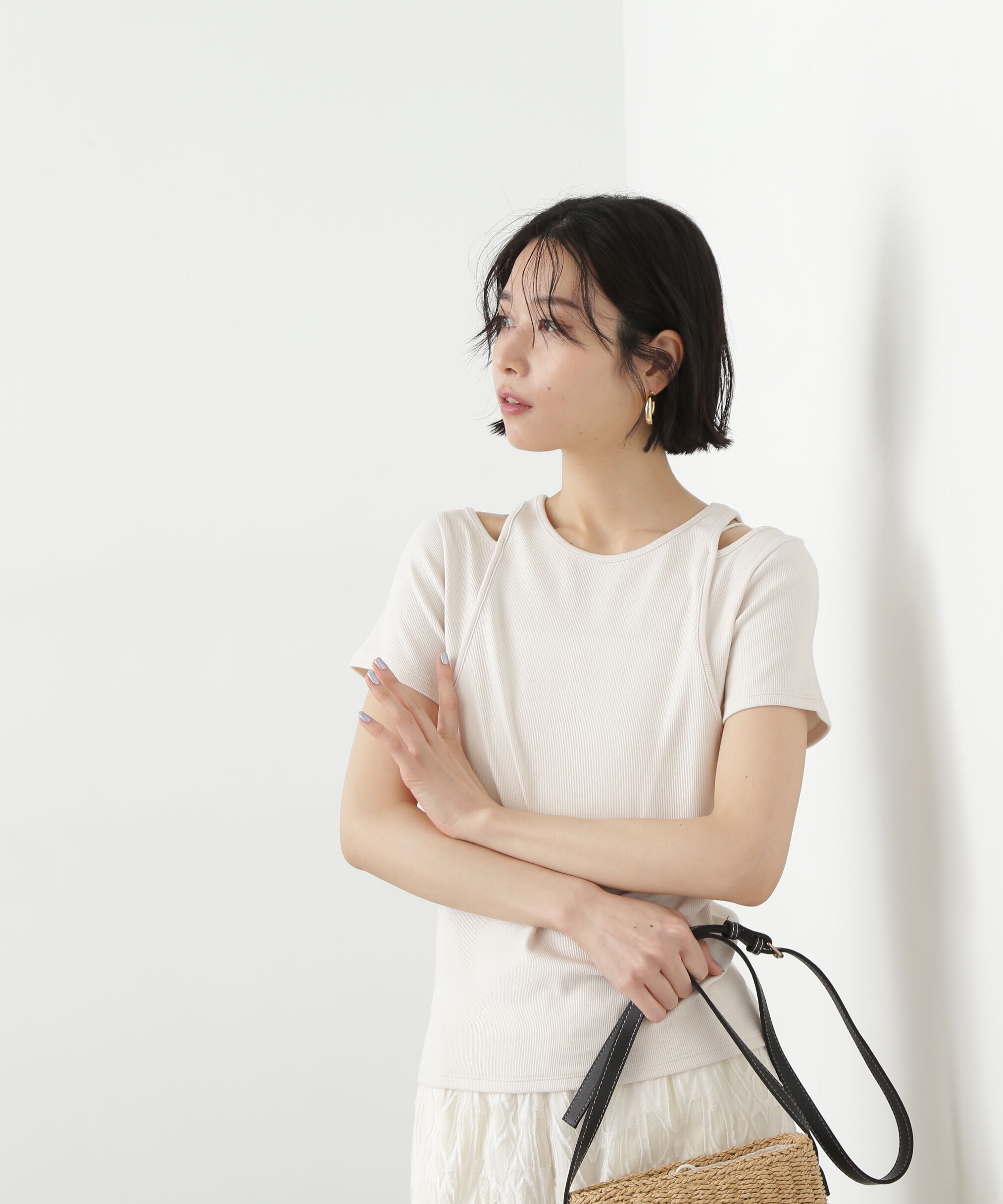  「タンクレイヤード風カットソー」|Tシャツ・カットソー|