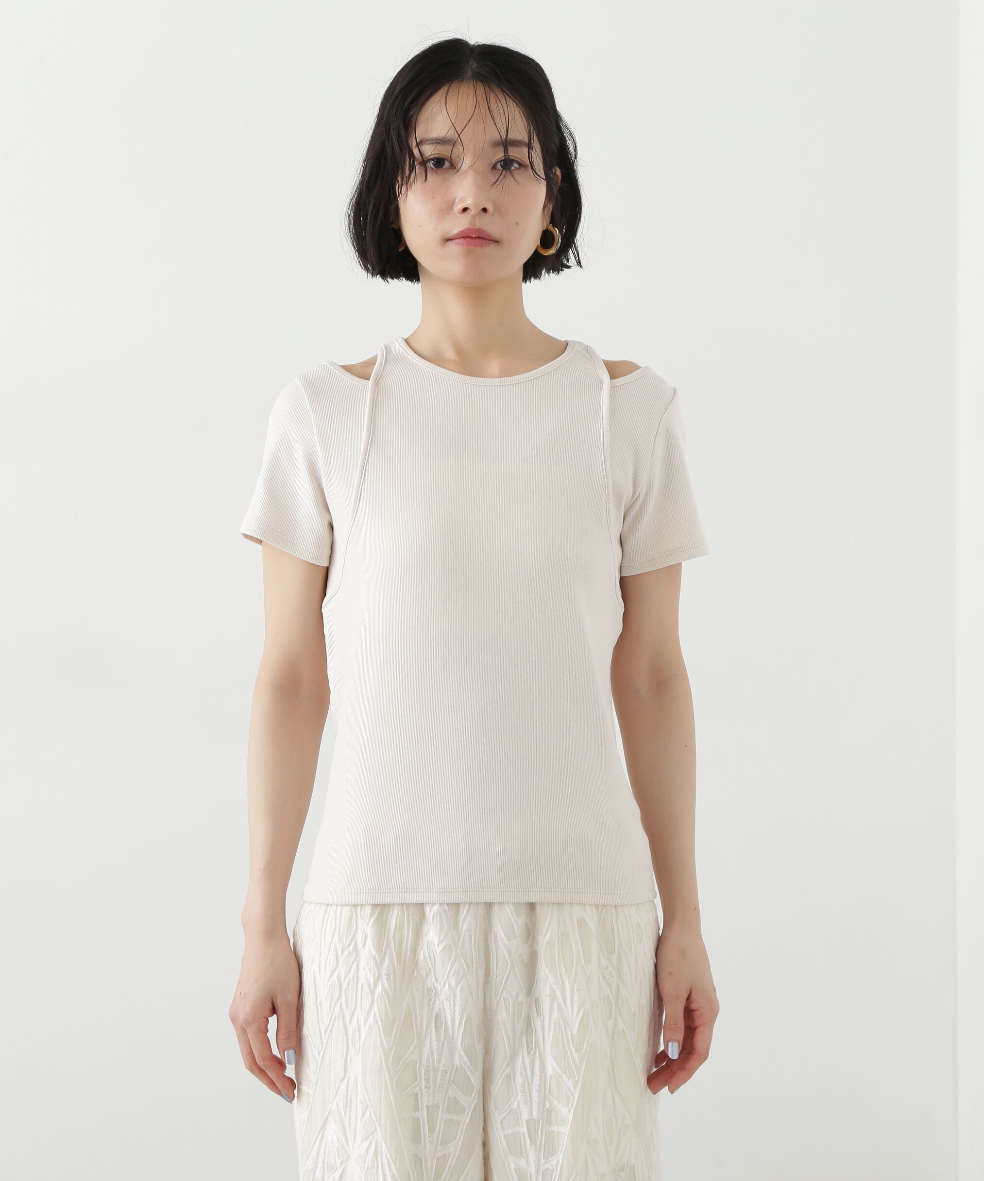  「タンクレイヤード風カットソー」|Tシャツ・カットソー|