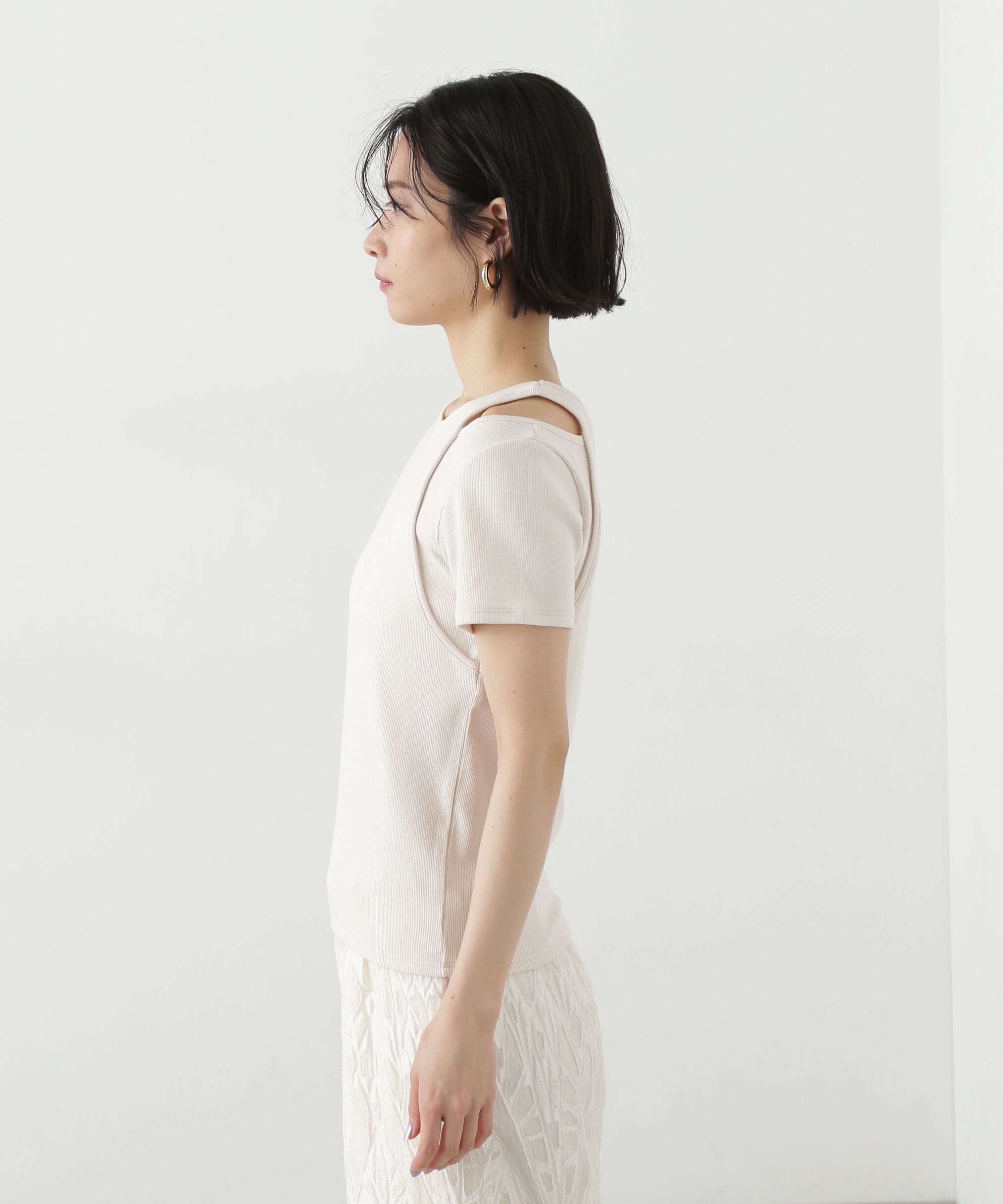  「タンクレイヤード風カットソー」|Tシャツ・カットソー|