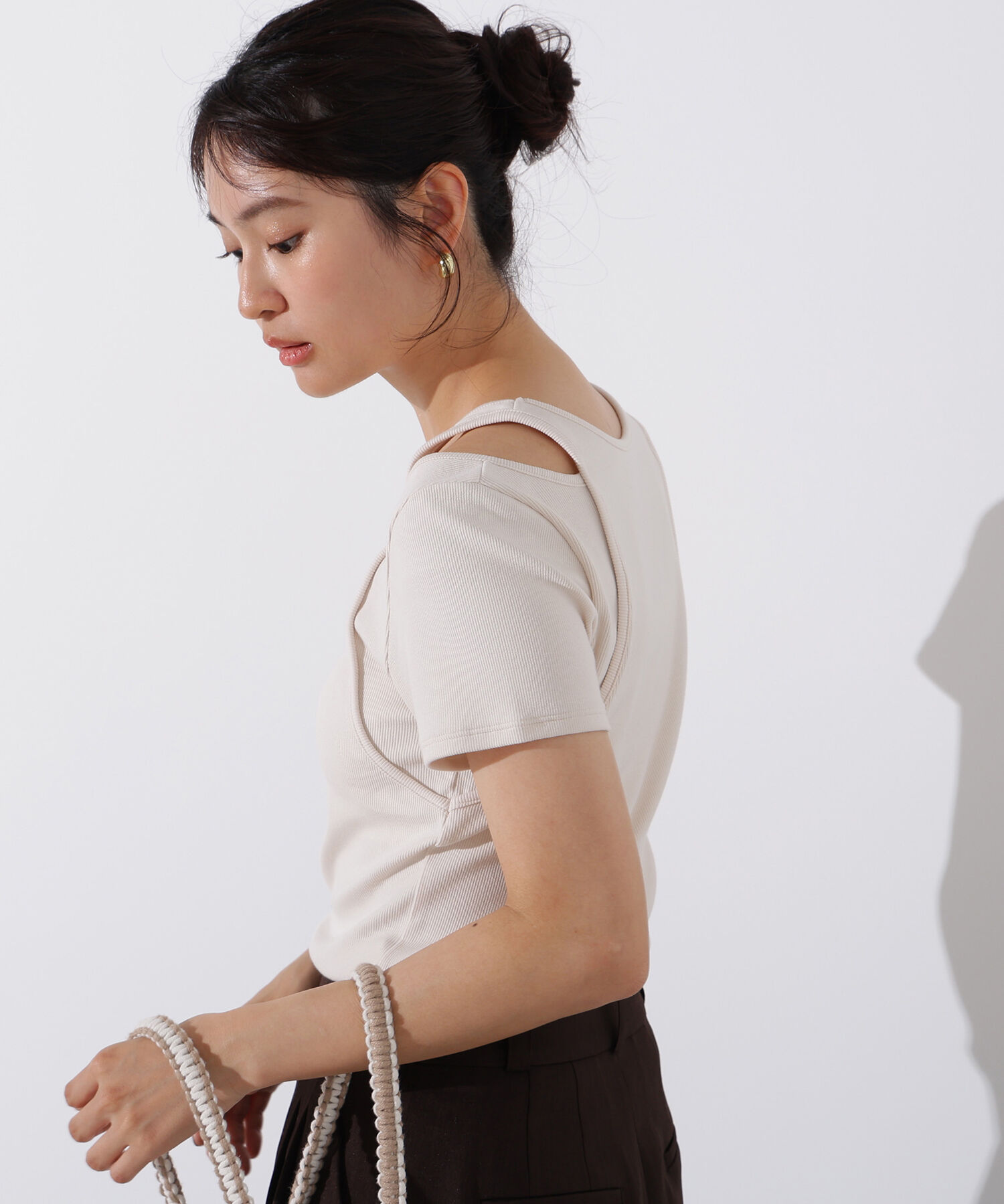  「タンクレイヤード風カットソー」|Tシャツ・カットソー|