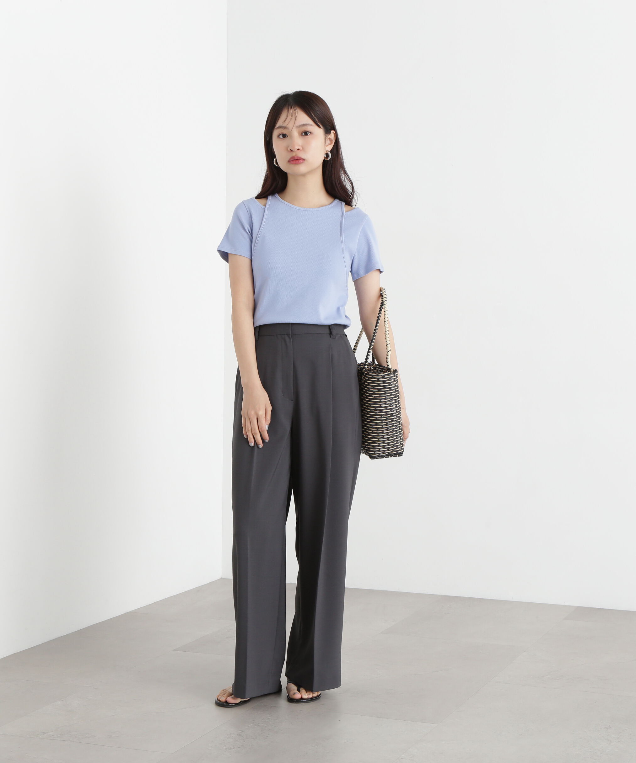  「タンクレイヤード風カットソー」|Tシャツ・カットソー|