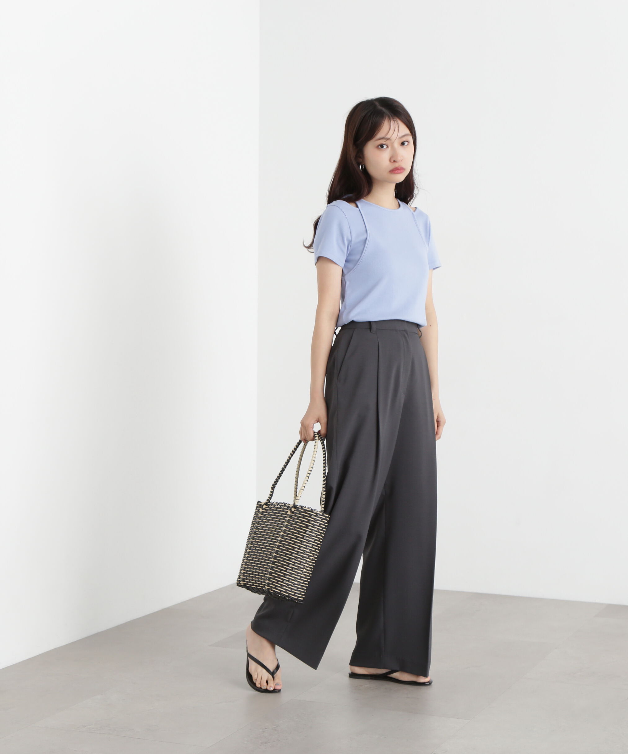  「タンクレイヤード風カットソー」|Tシャツ・カットソー|