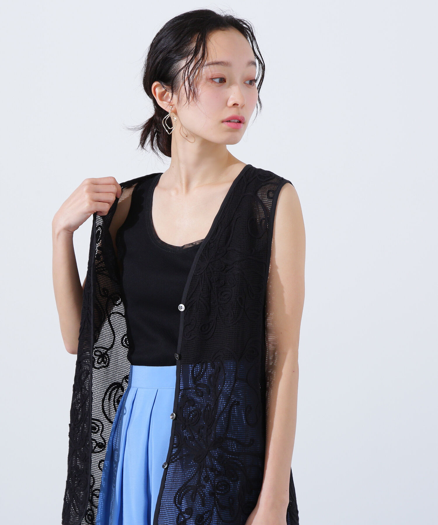  「シアートリムタンクトップ」|Tシャツ・カットソー|