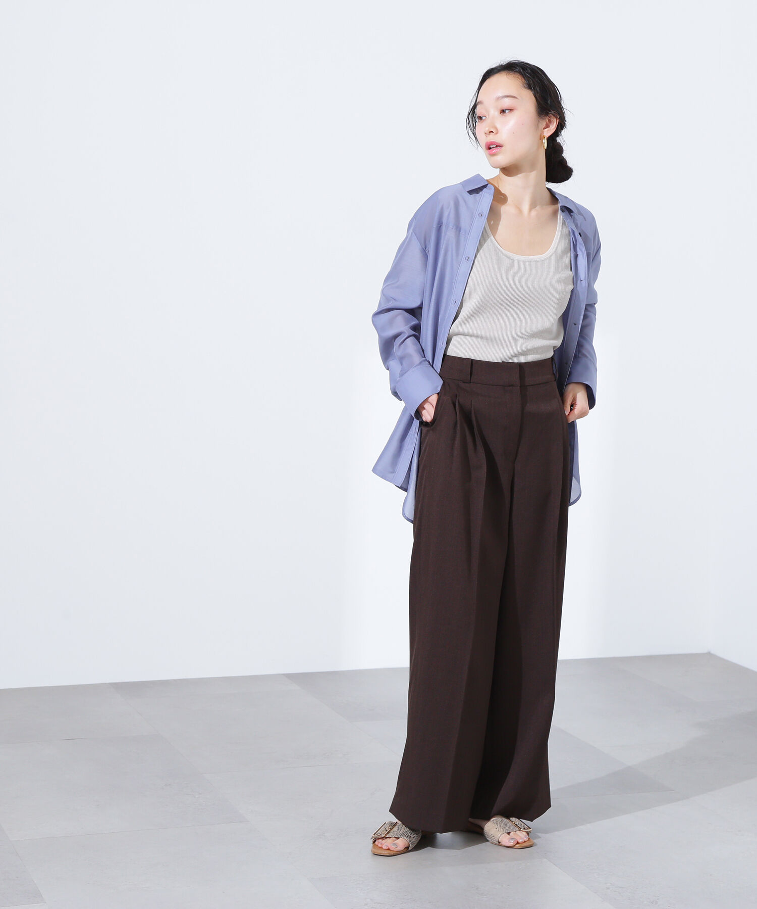  「シアートリムタンクトップ」|Tシャツ・カットソー|