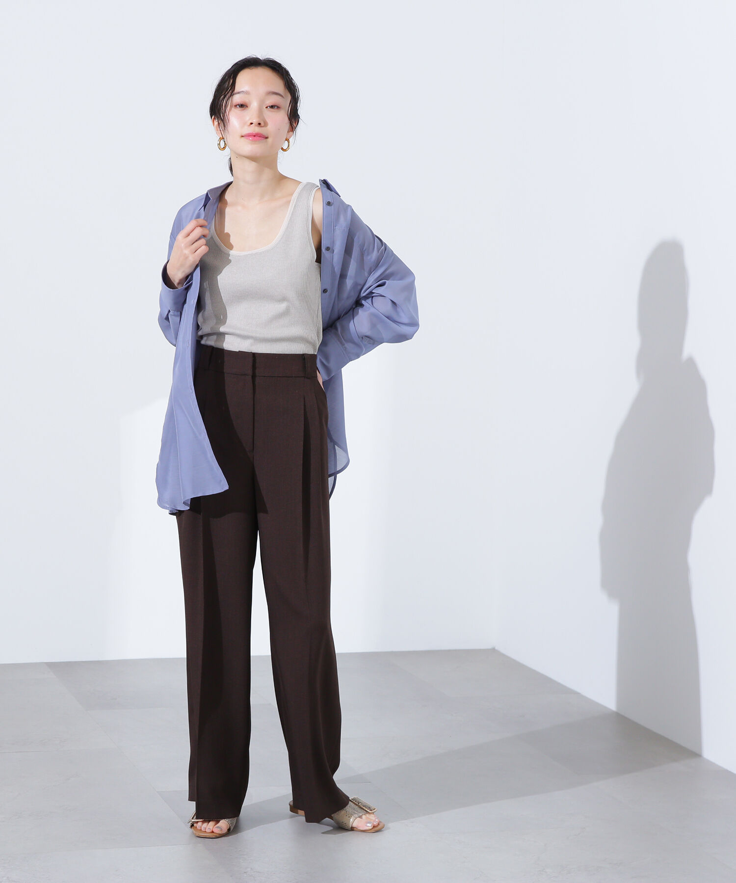  「シアートリムタンクトップ」|Tシャツ・カットソー|