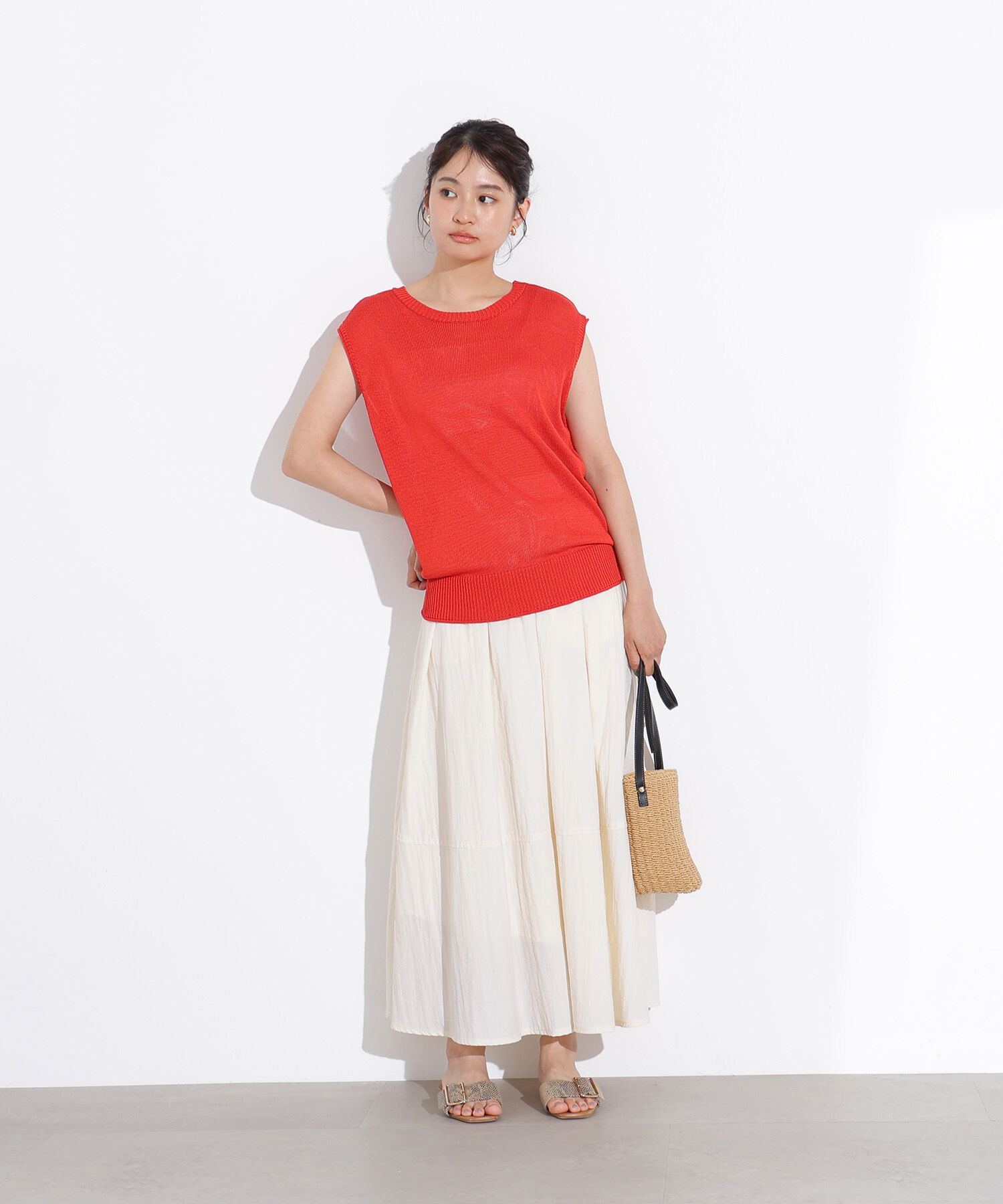  「ボリュームフレアスカート」|スカート|