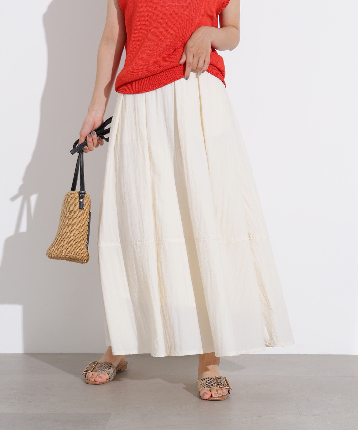  「ボリュームフレアスカート」|スカート|