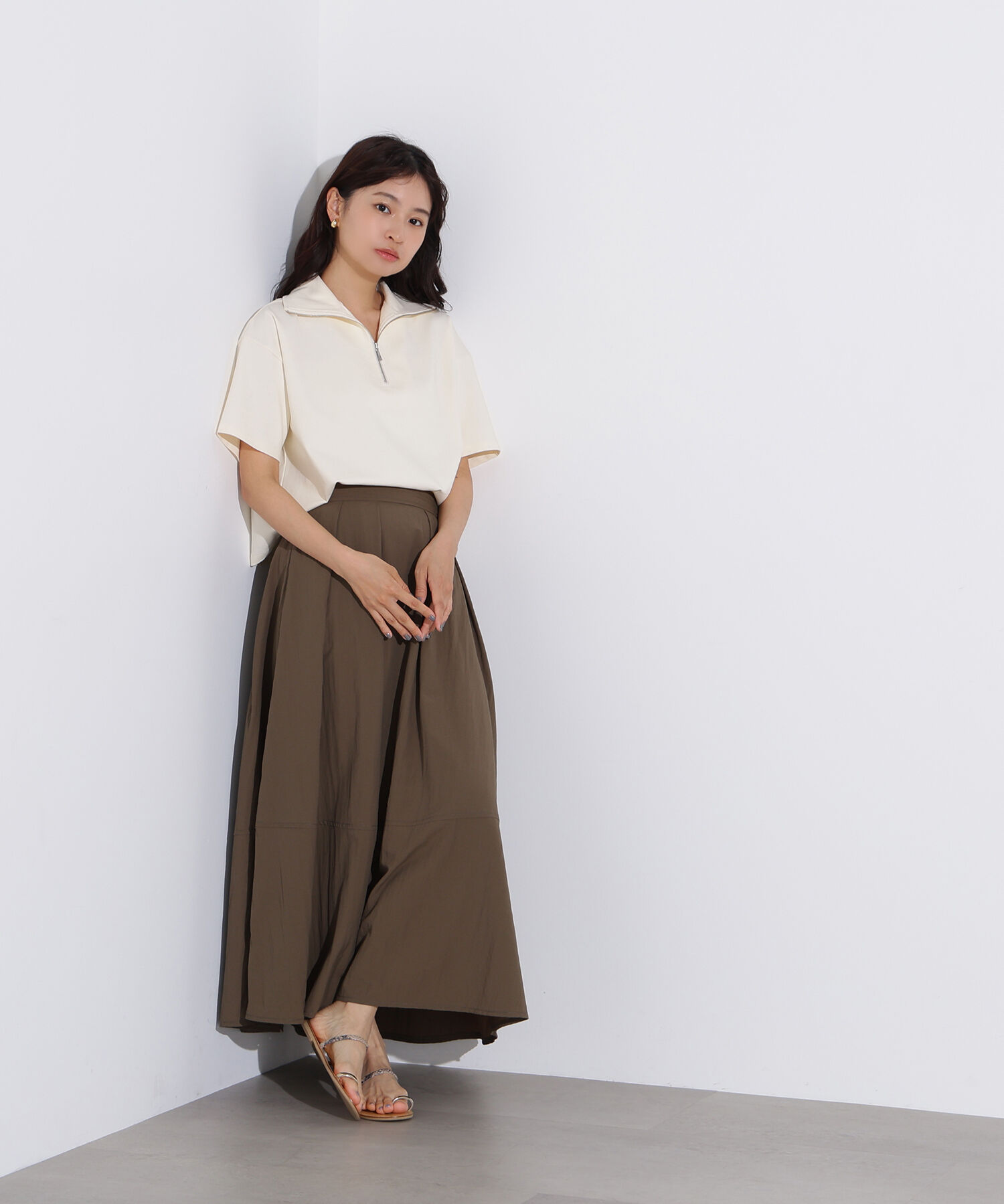  「ボリュームフレアスカート」|スカート|