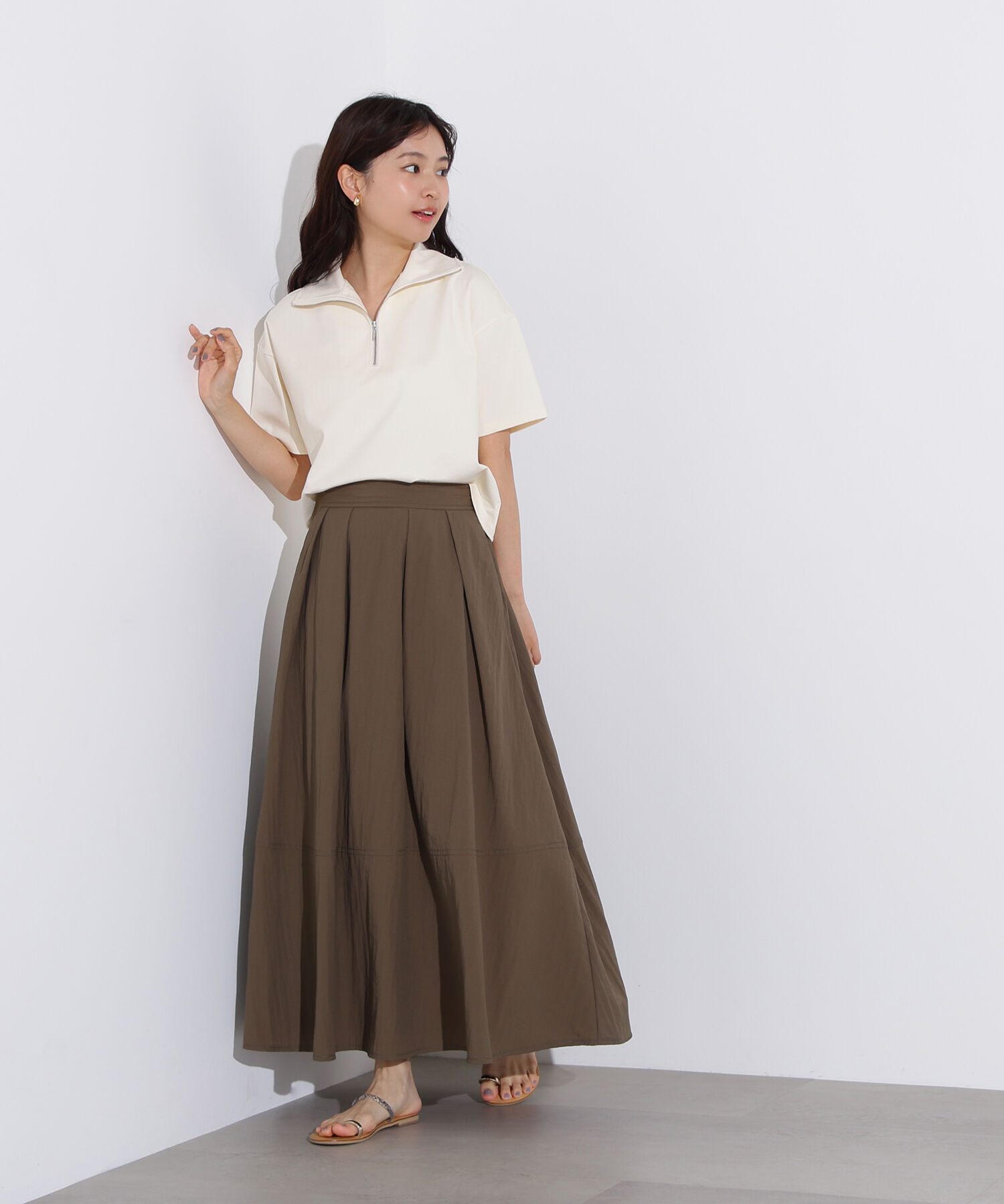  「ボリュームフレアスカート」|スカート|