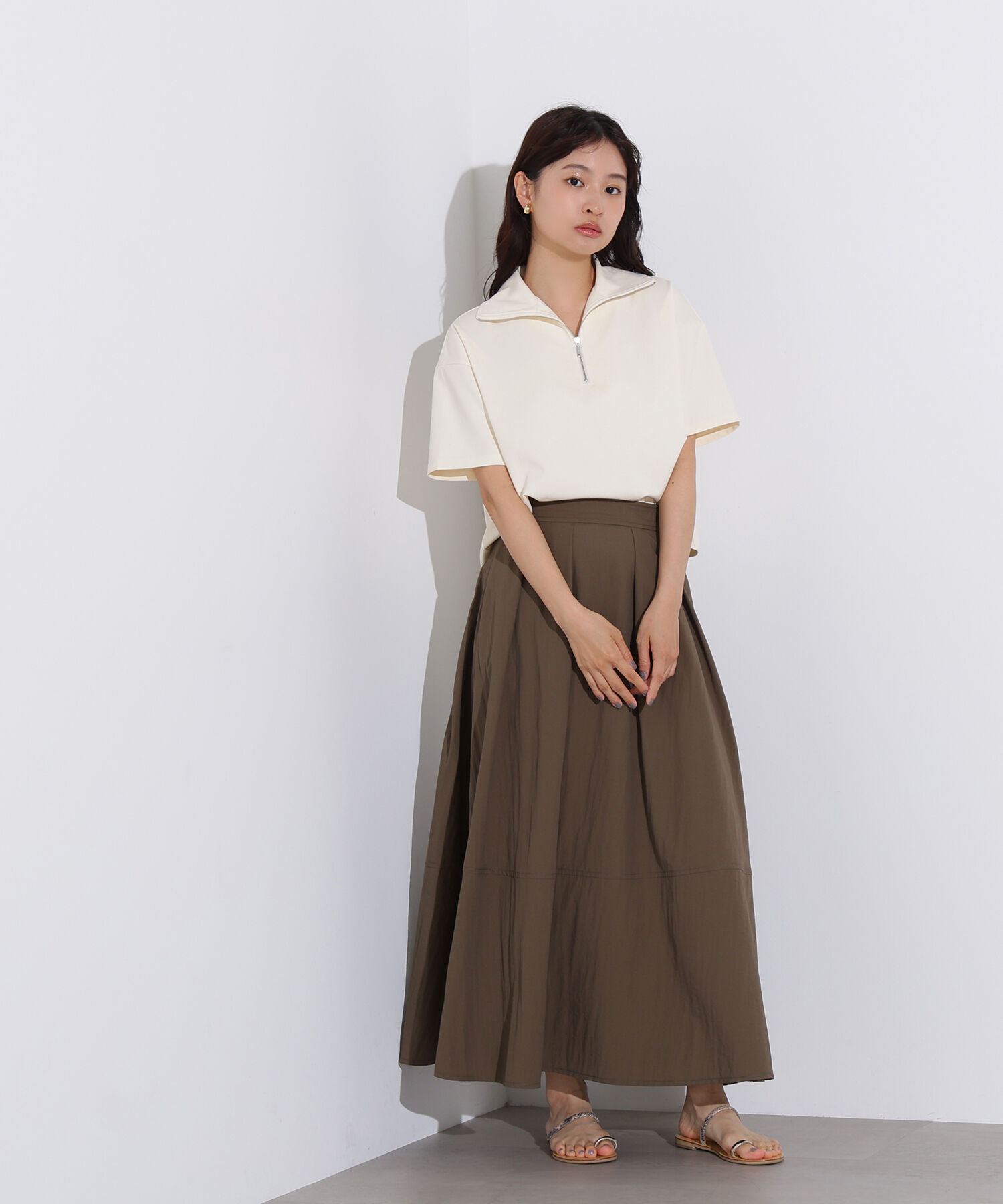  「ボリュームフレアスカート」|スカート|