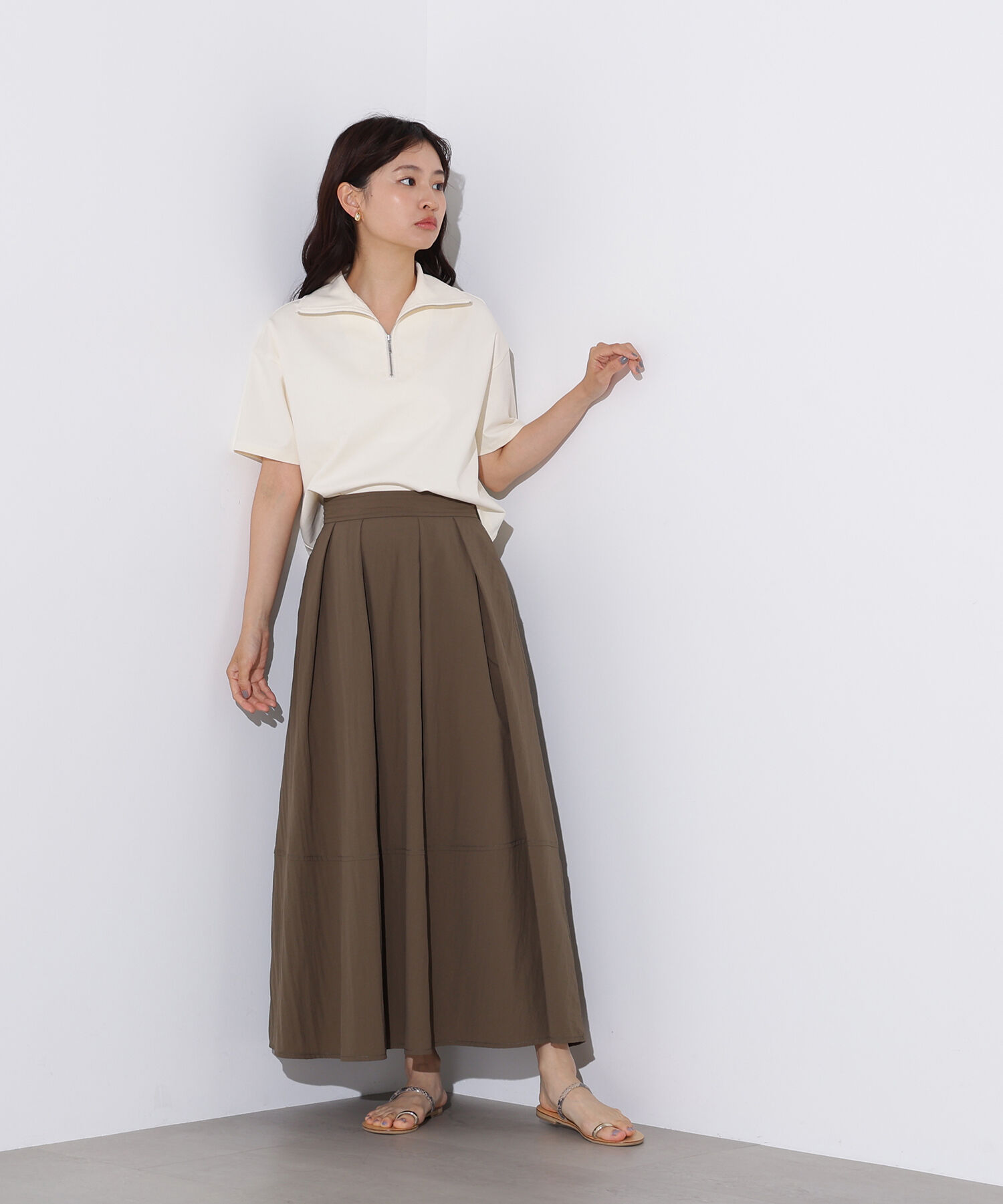  「ボリュームフレアスカート」|スカート|