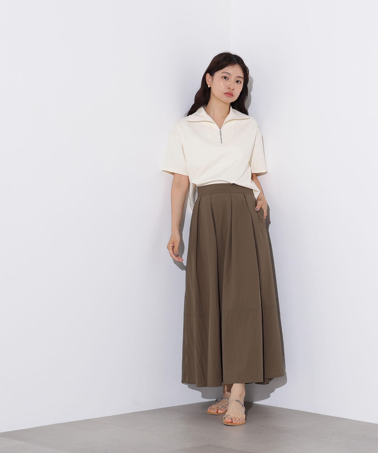  「ボリュームフレアスカート」|スカート|