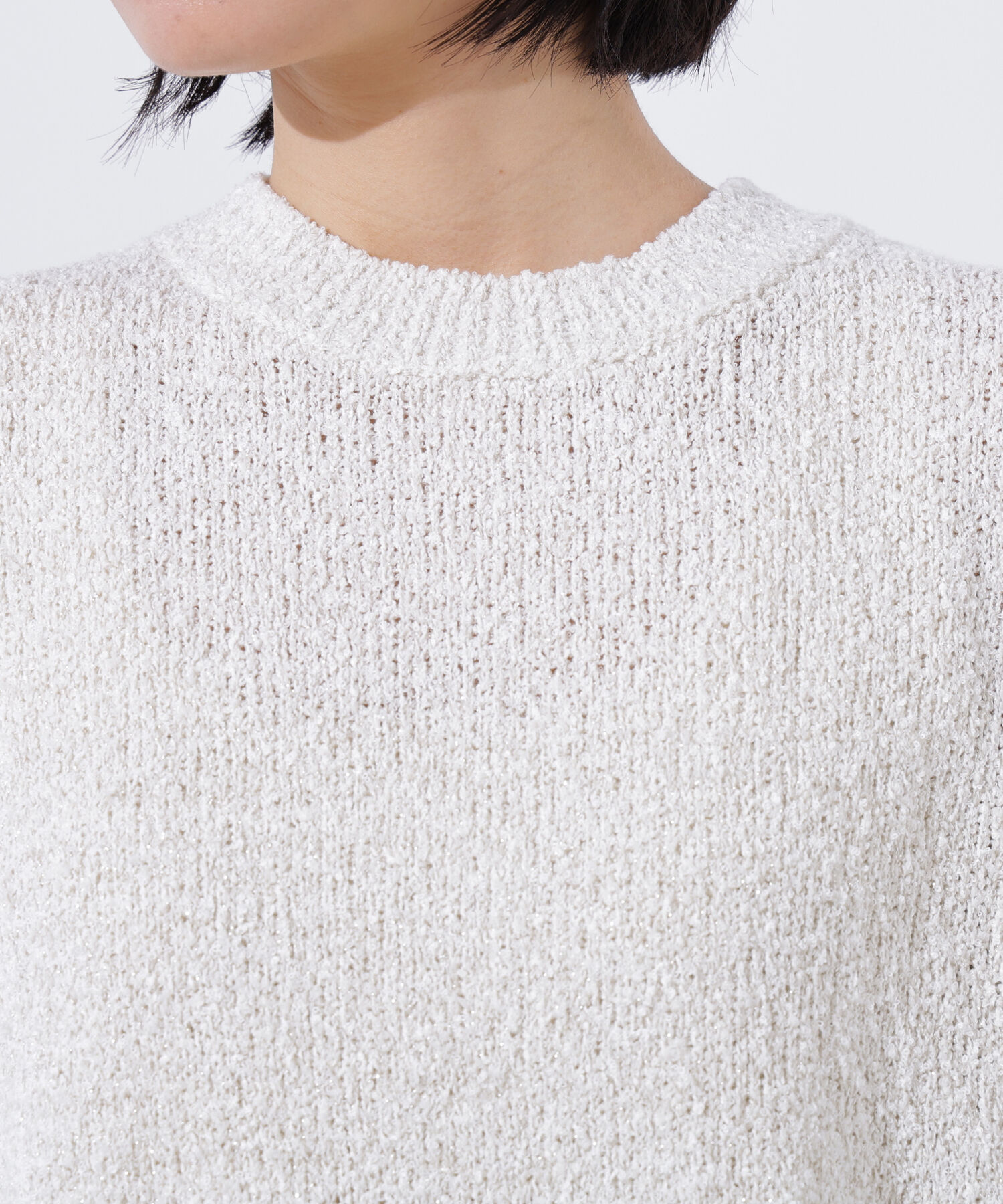  「ボクシーフレンチラメニット」|ニット・セーター|