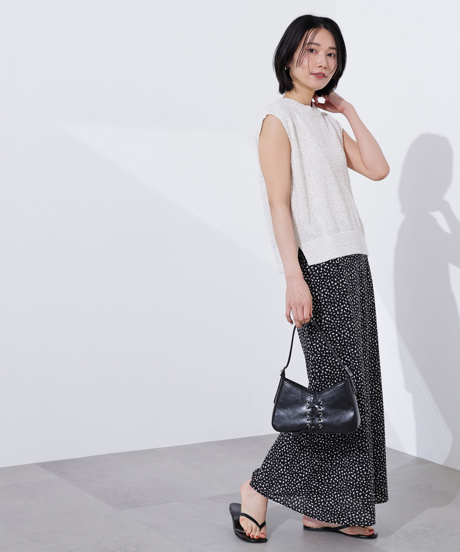  「ボクシーフレンチラメニット」|ニット・セーター|