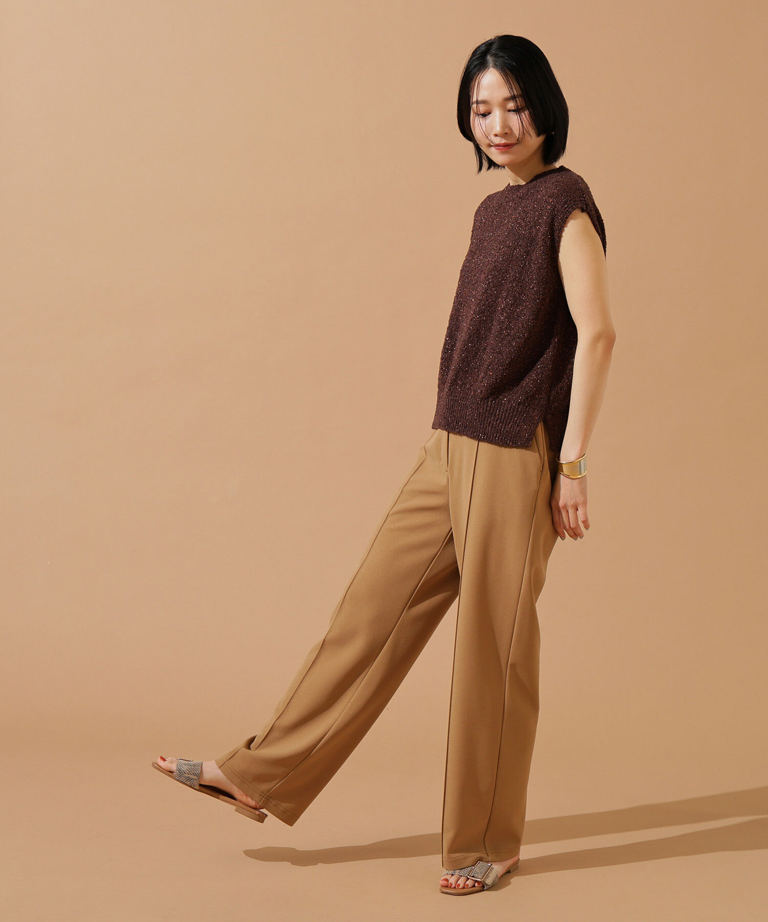  「ボクシーフレンチラメニット」|ニット・セーター|