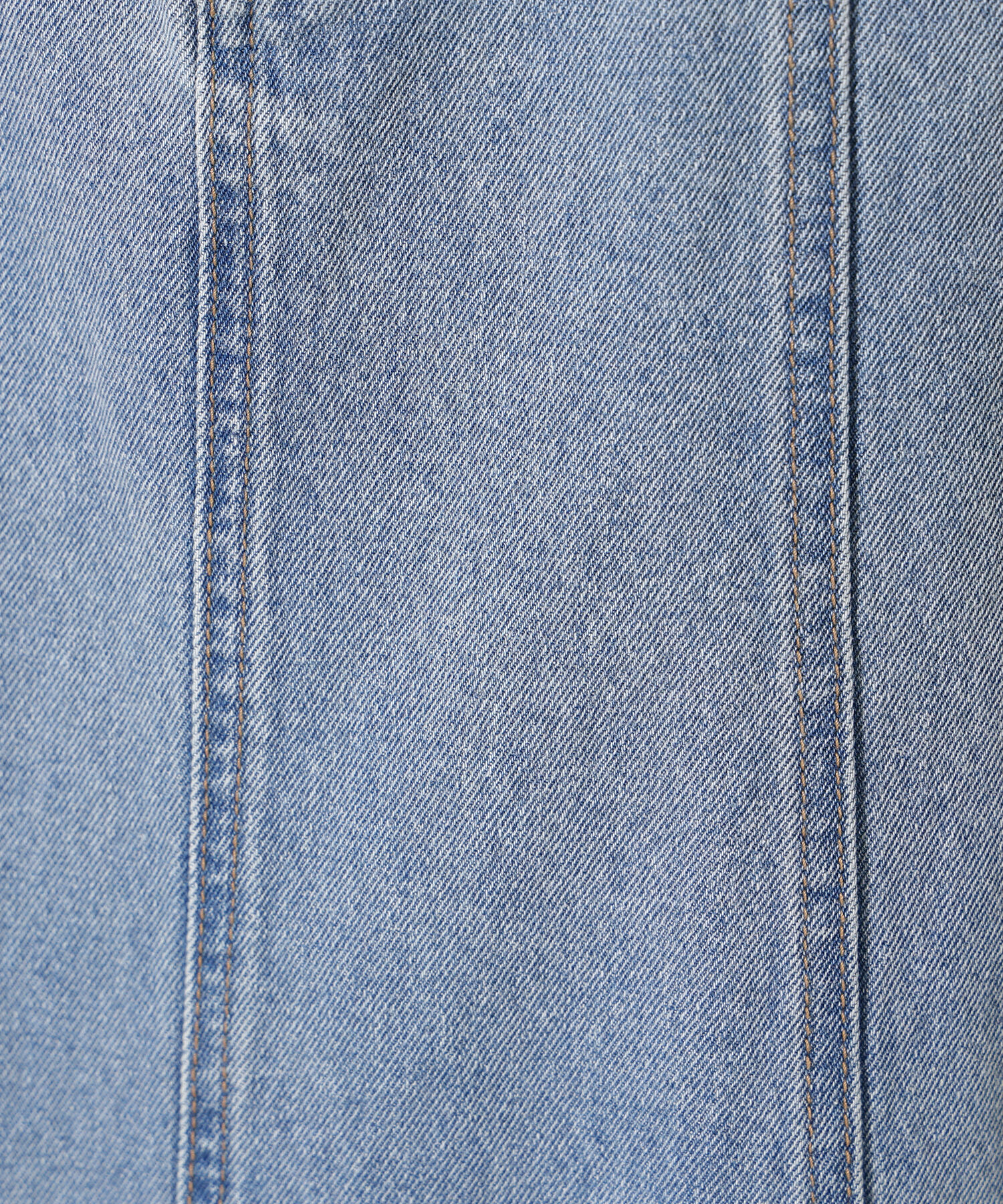  「パネル切替デニムフレアスカート」|スカート|