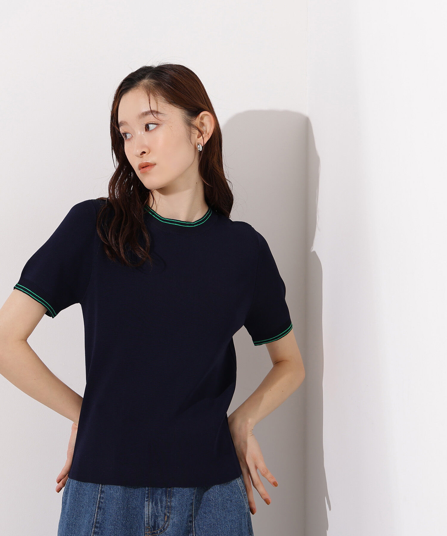  「ラインコンパクトニット」|ニット・セーター|