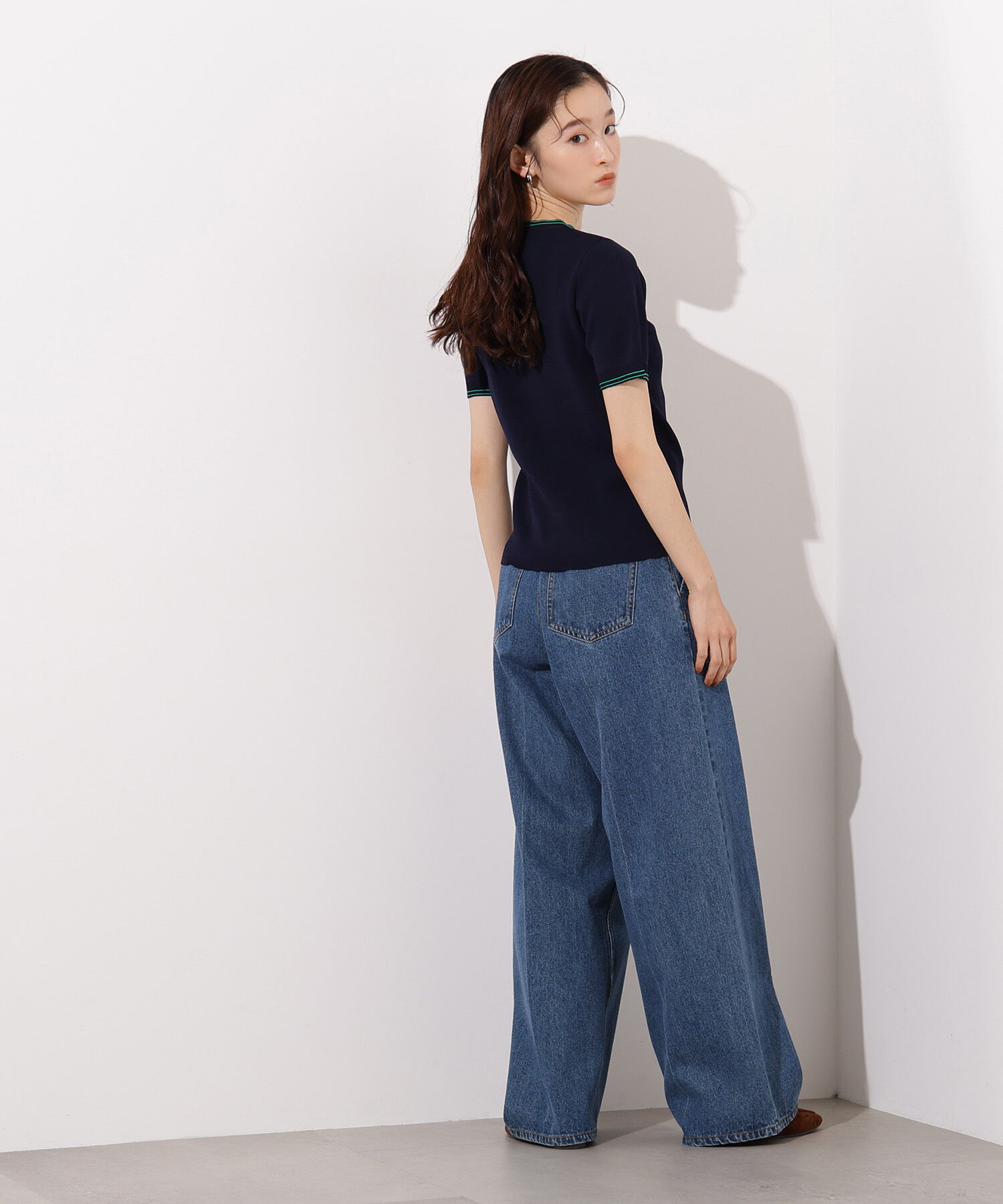  「ラインコンパクトニット」|ニット・セーター|