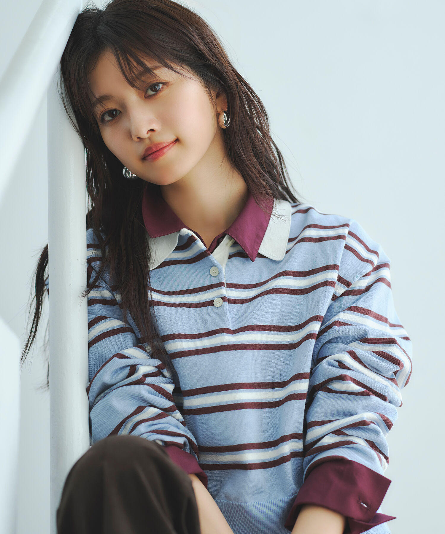  「ラガーニット」|ニット・セーター|ブルー系2