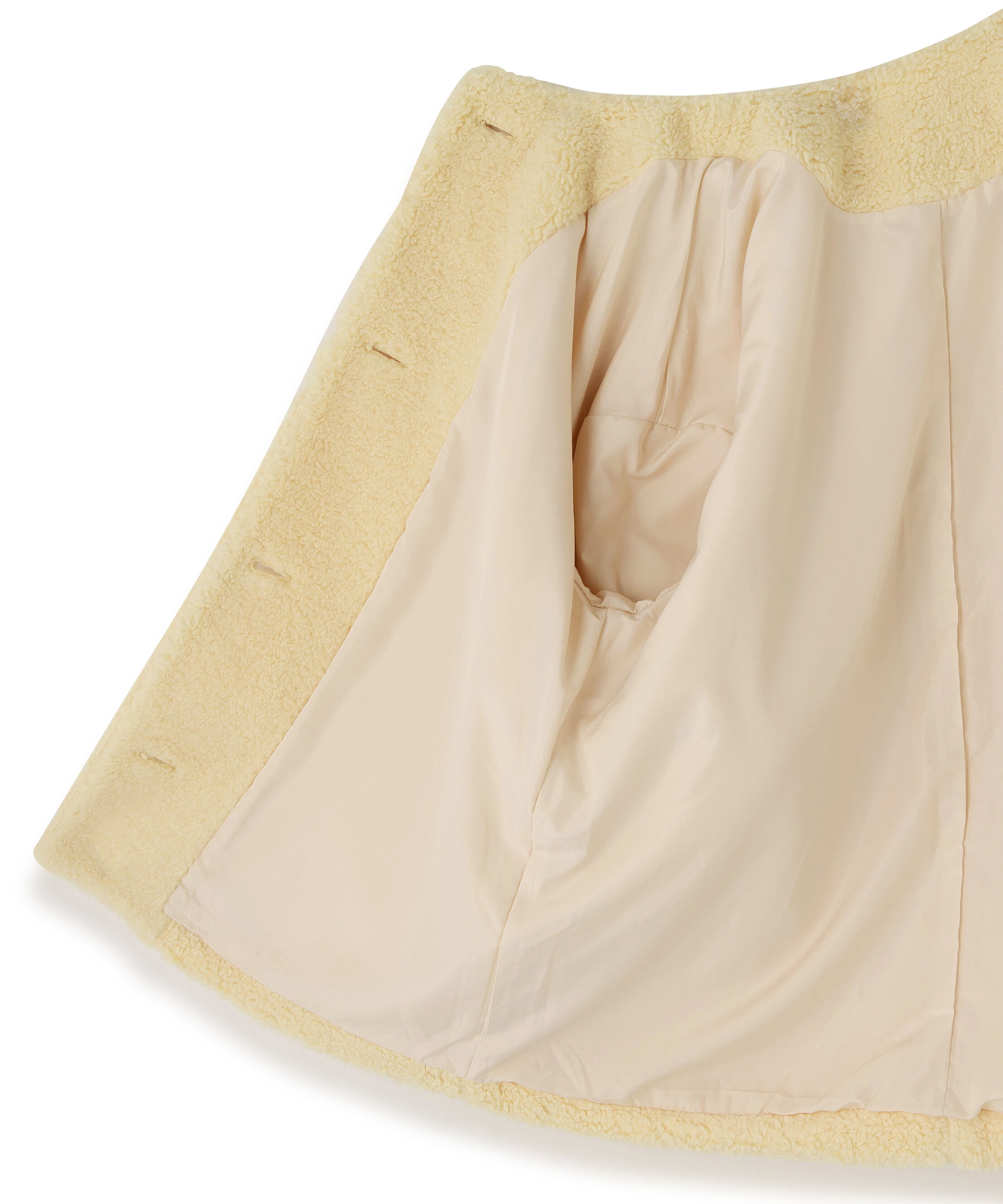  「ノーカラーボアブルゾン」|ブルゾン・スタジャン|