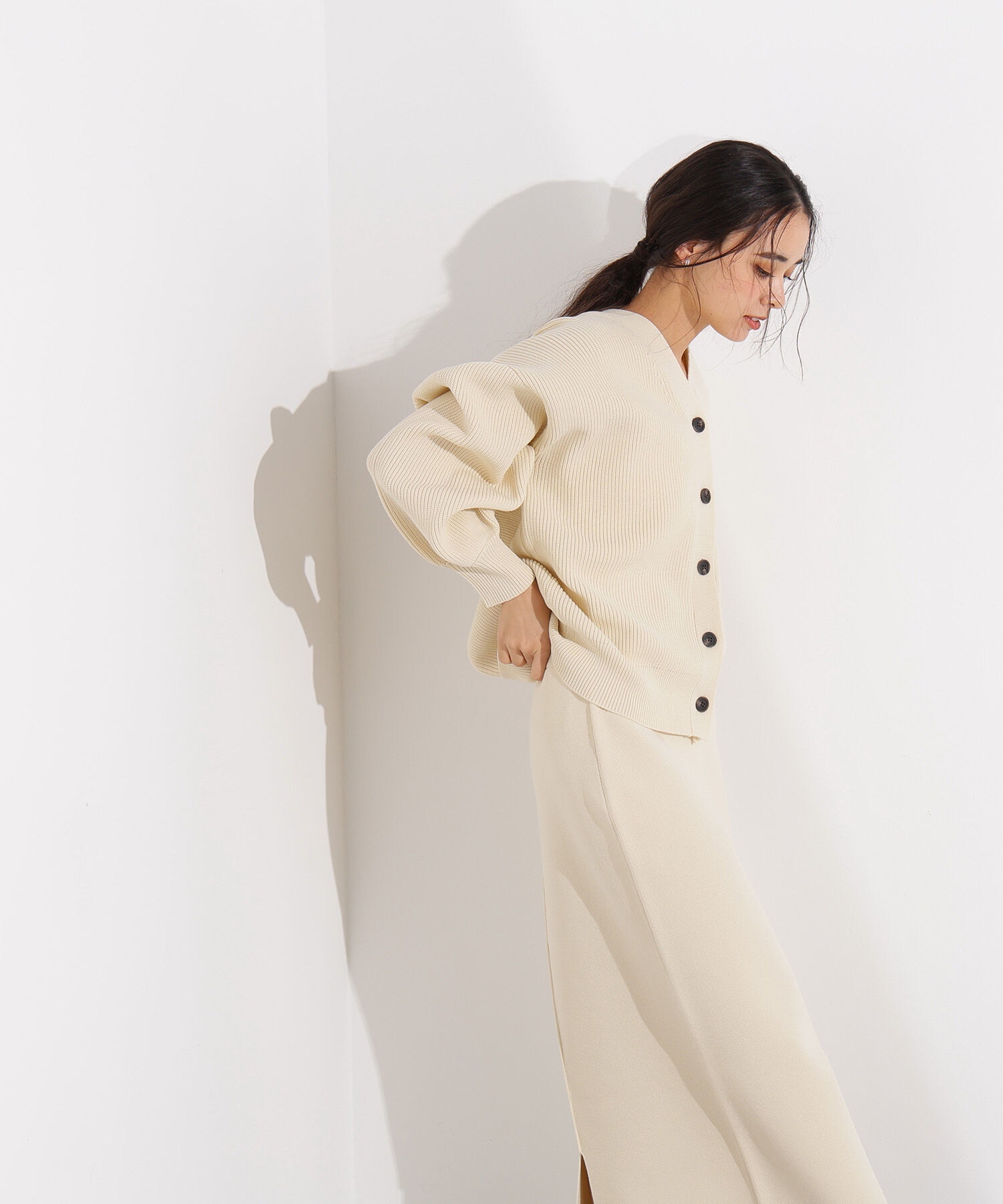  「フォルムニットカーデセットアップ」|スカート|