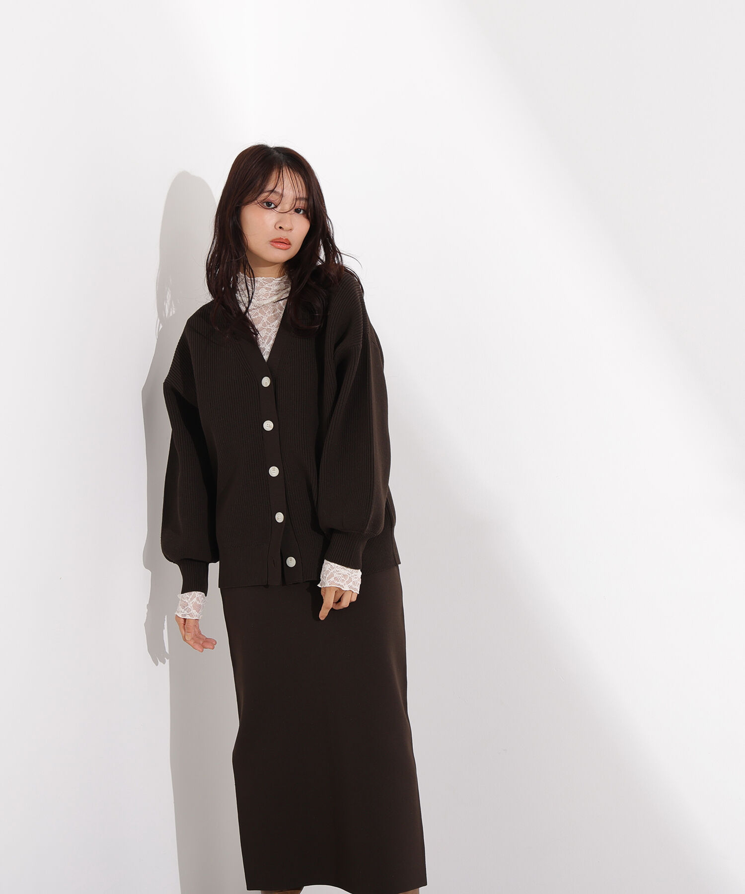  「フォルムニットカーデセットアップ」|スカート|