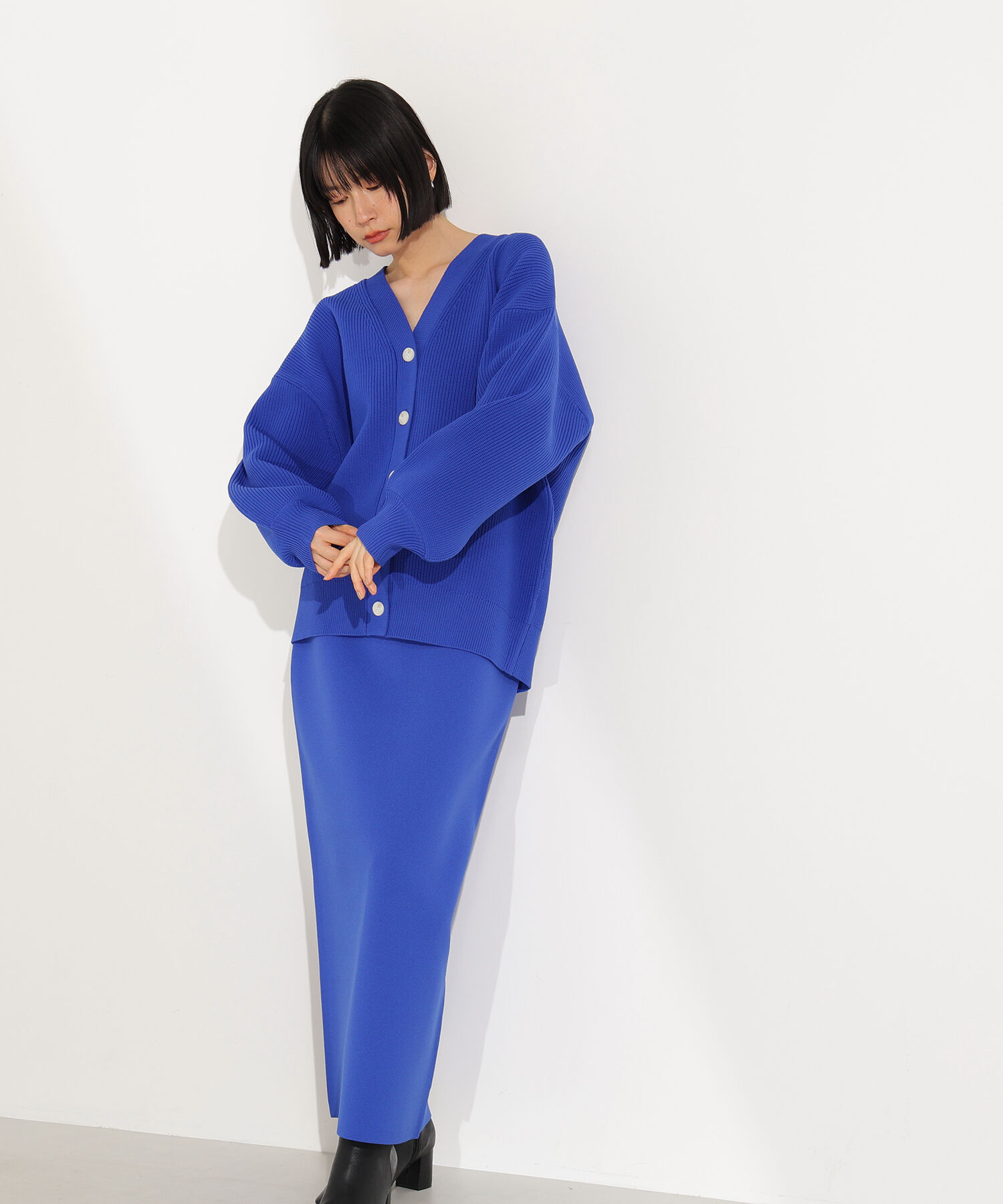  「フォルムニットカーデセットアップ」|スカート|