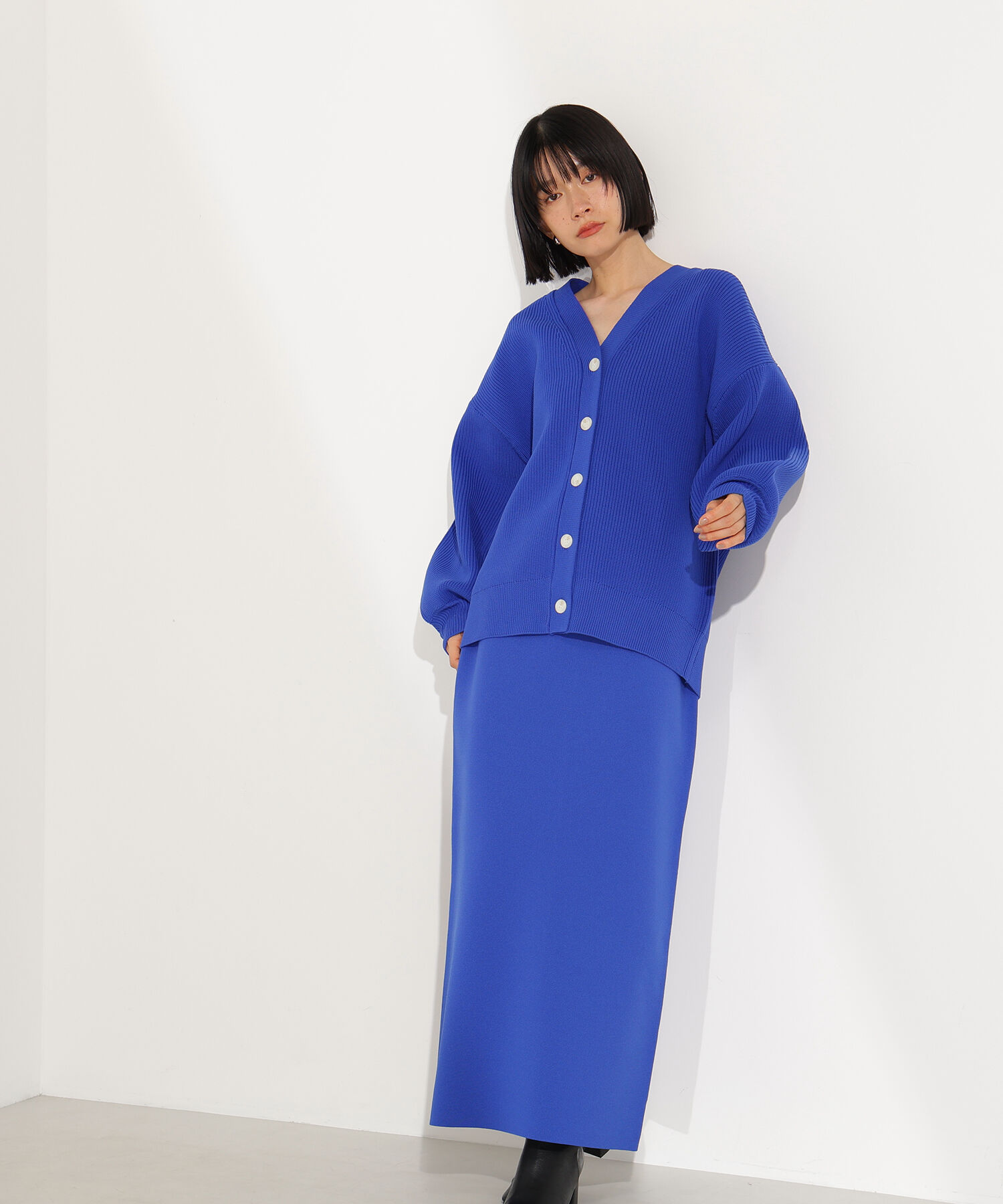  「フォルムニットカーデセットアップ」|スカート|