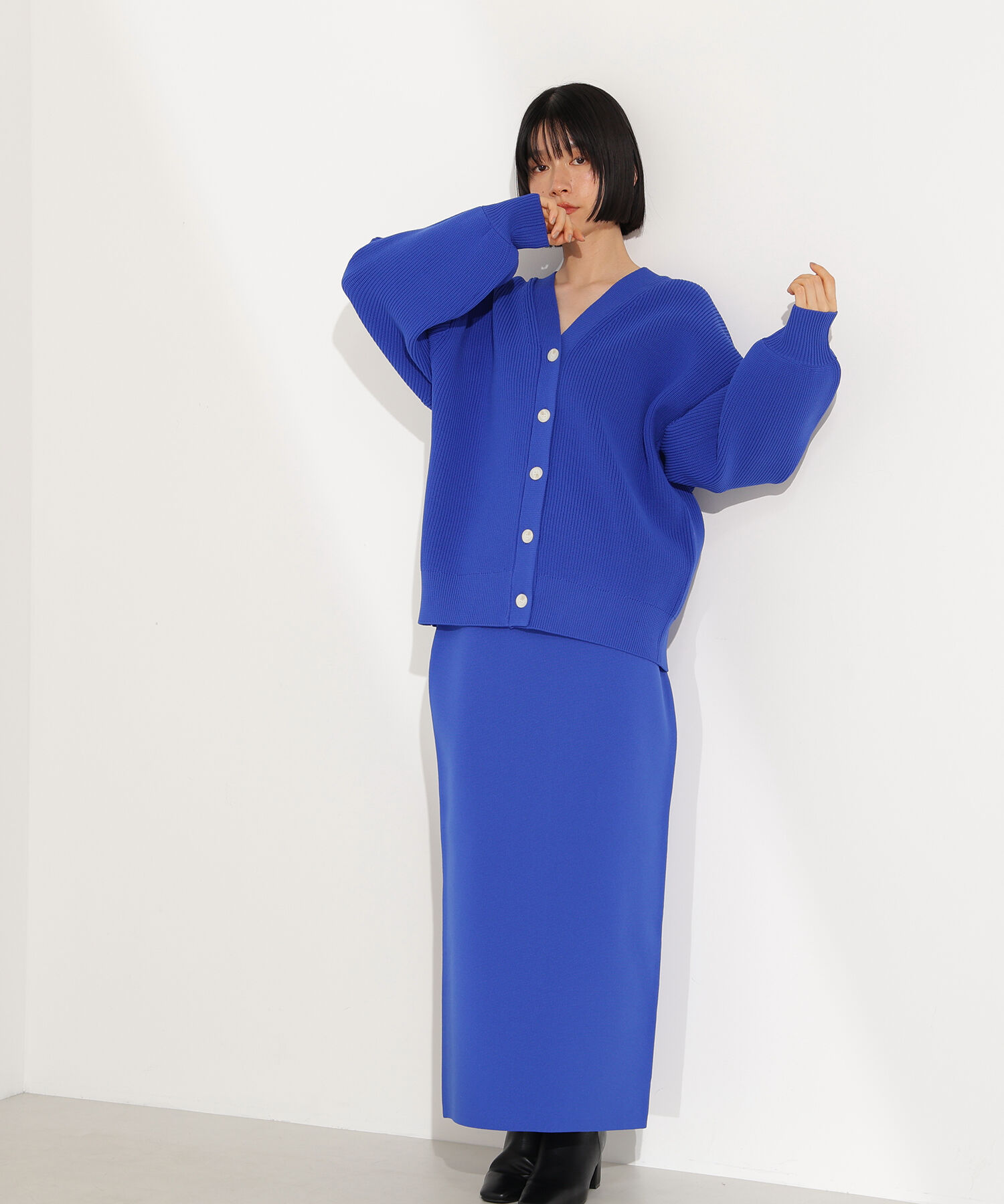  「フォルムニットカーデセットアップ」|スカート|