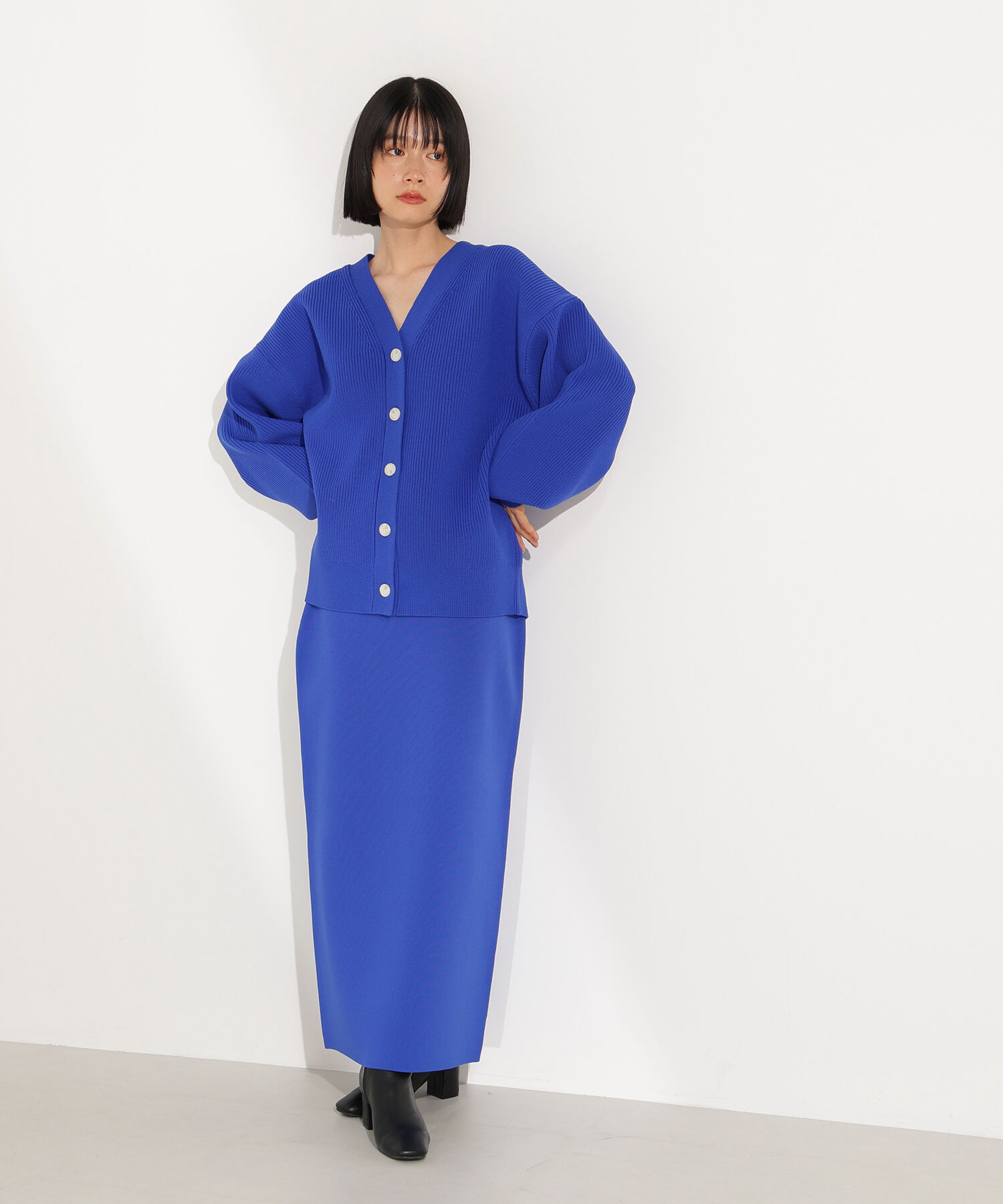  「フォルムニットカーデセットアップ」|スカート|