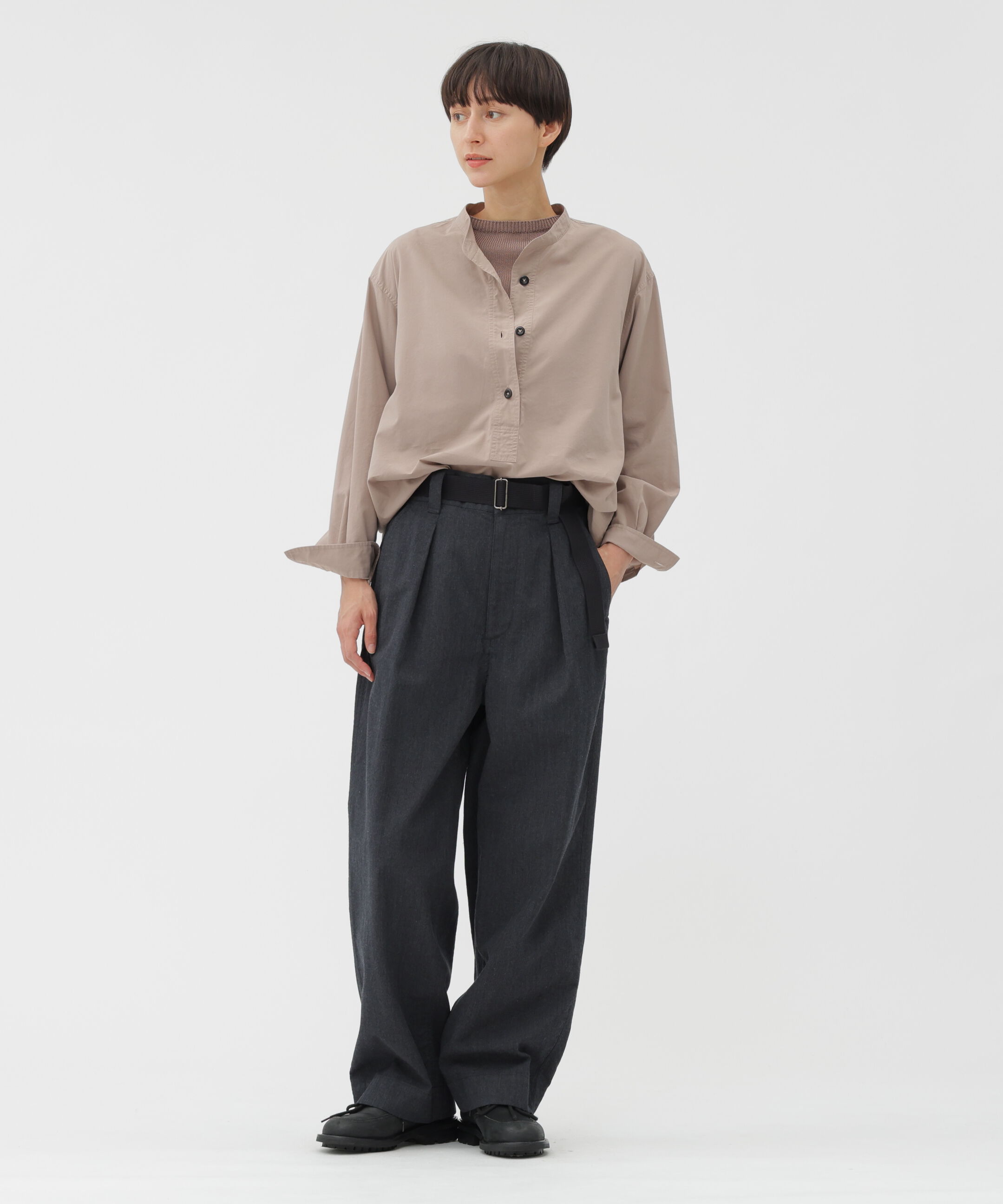 MHL.「FLUID COTTON POPLIN SHIRT」|シャツ・ブラウス|