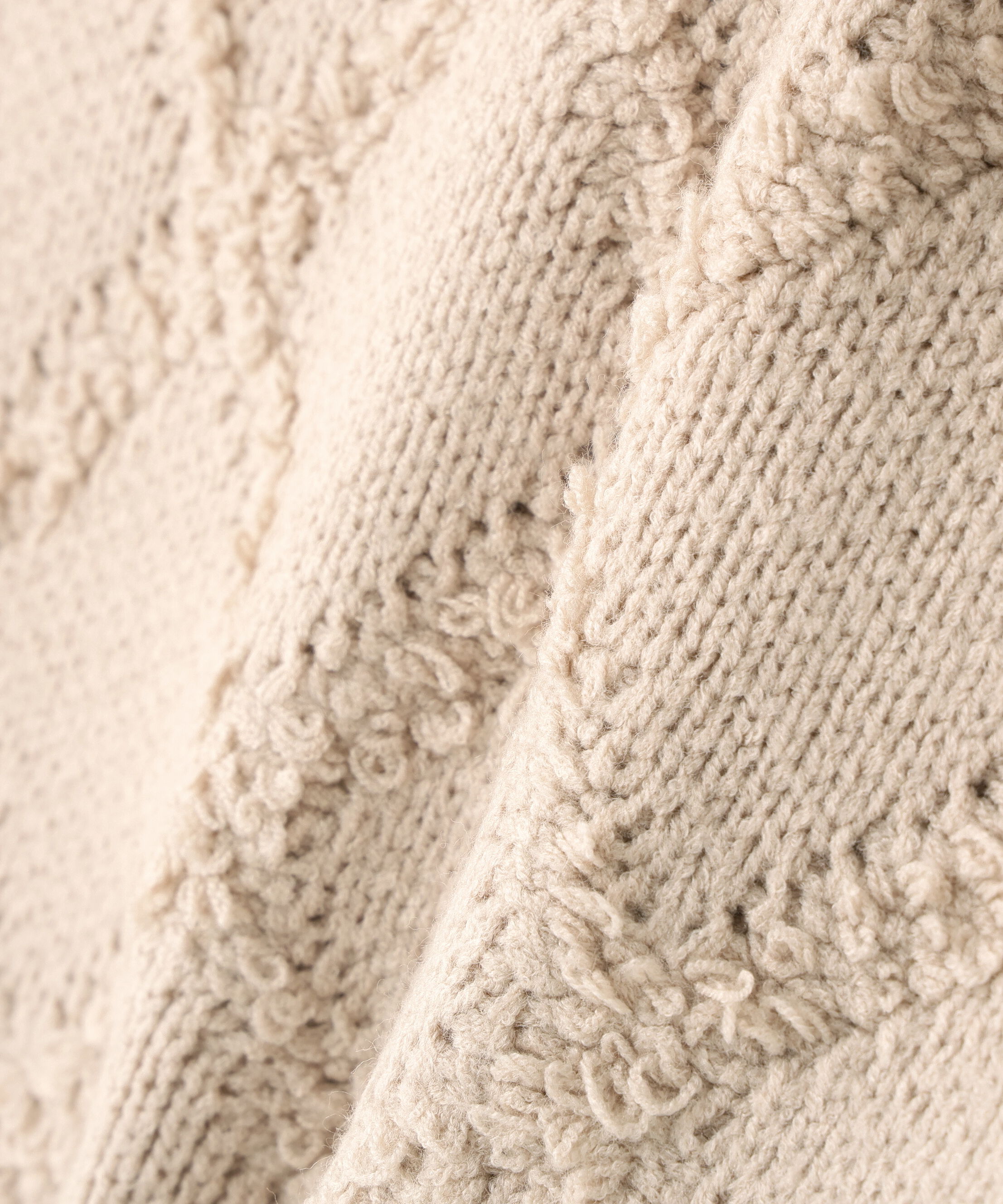  「ダイヤ柄クロップドニット」|ニット・セーター|