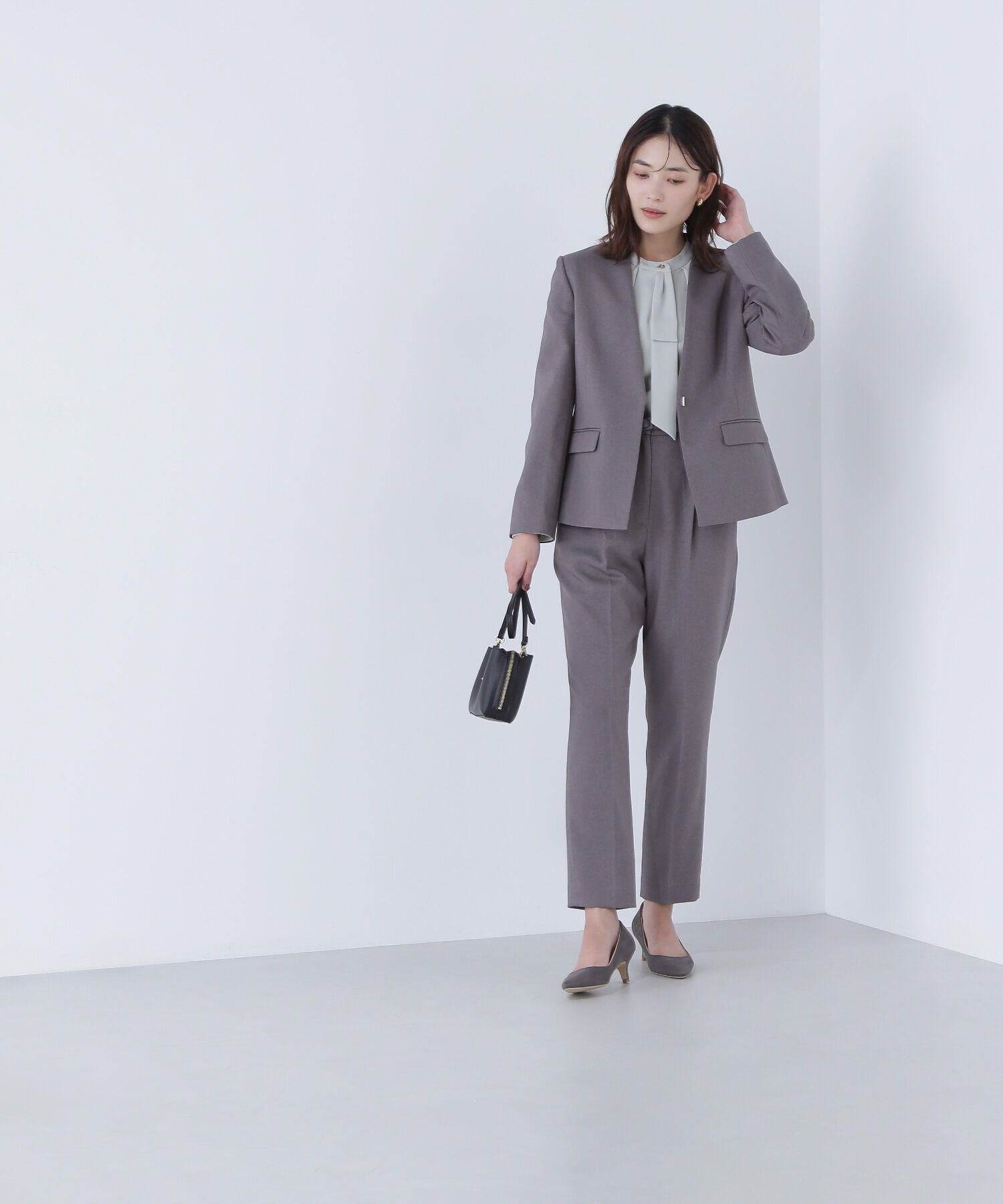  「ウーステッドライクツイル SETUP テーパードパンツ」|その他|