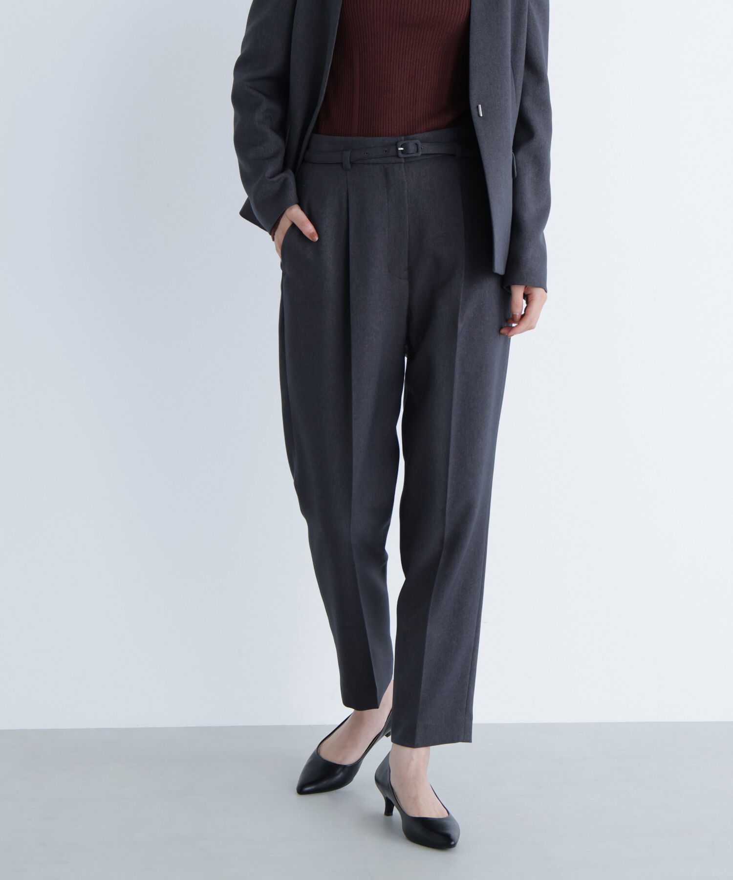  「ウーステッドライクツイル SETUP テーパードパンツ」|その他|