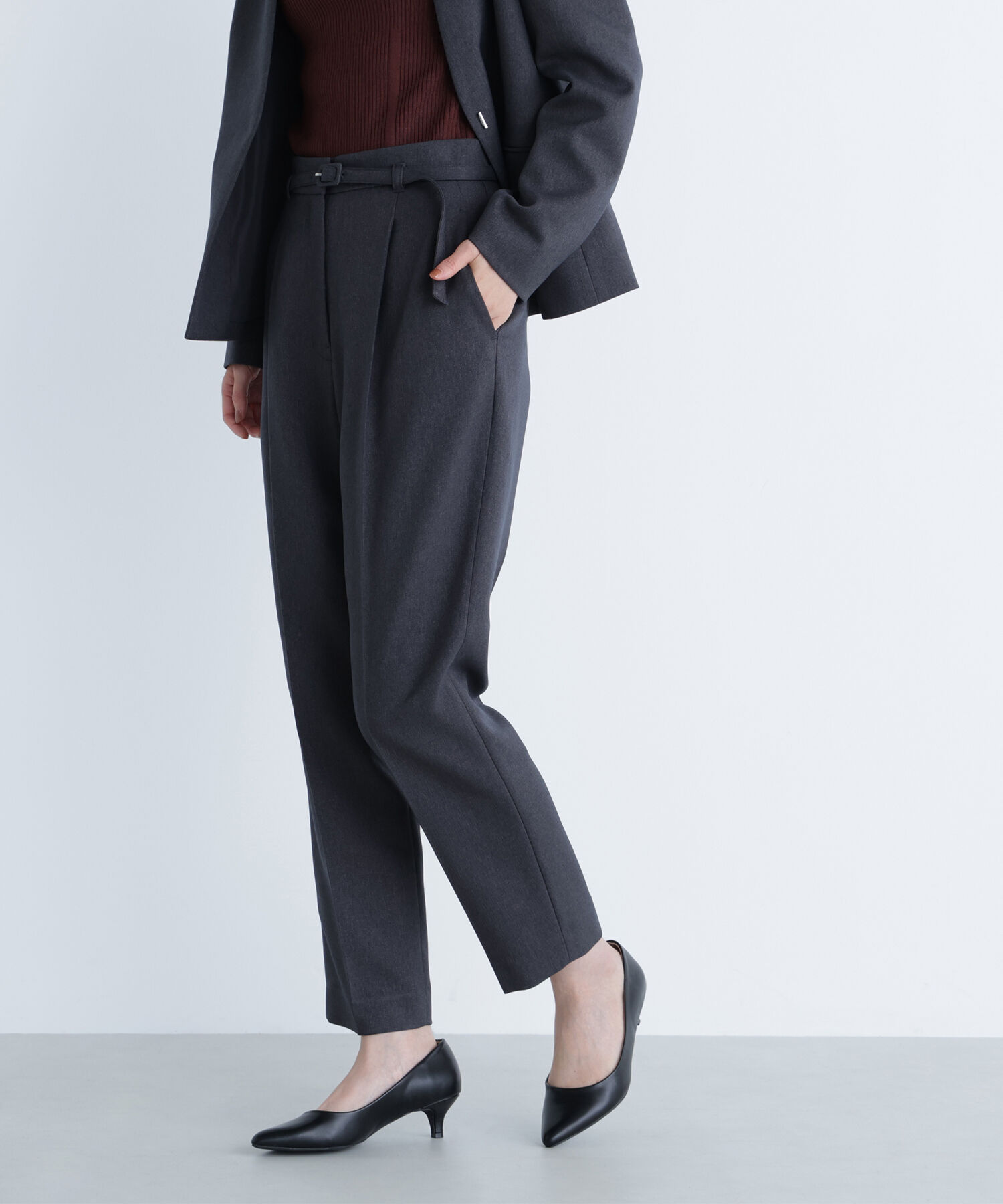  「ウーステッドライクツイル SETUP テーパードパンツ」|その他|