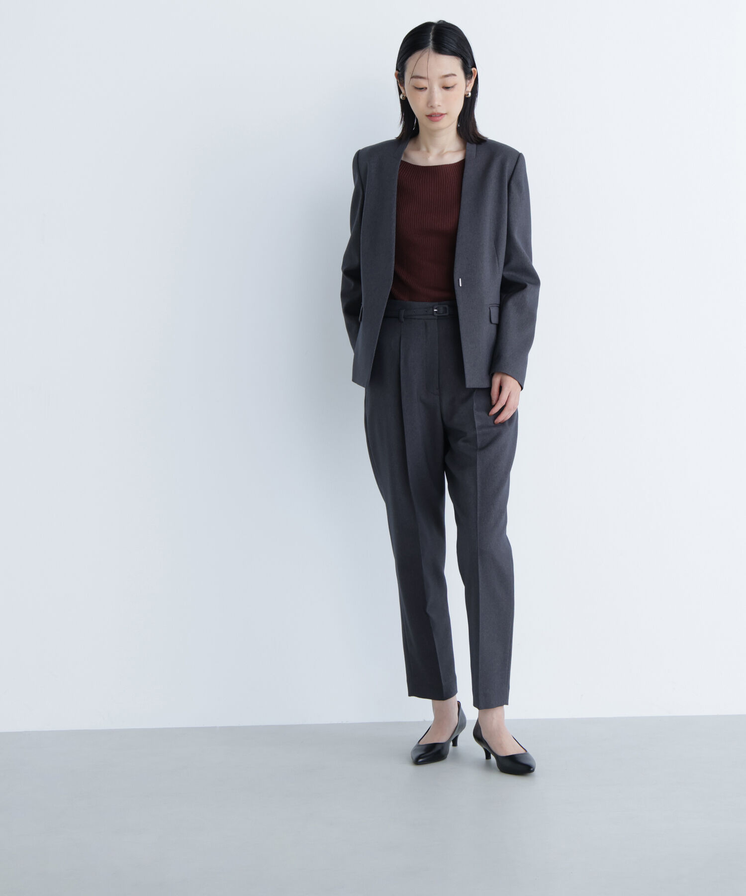  「ウーステッドライクツイル SETUP テーパードパンツ」|その他|