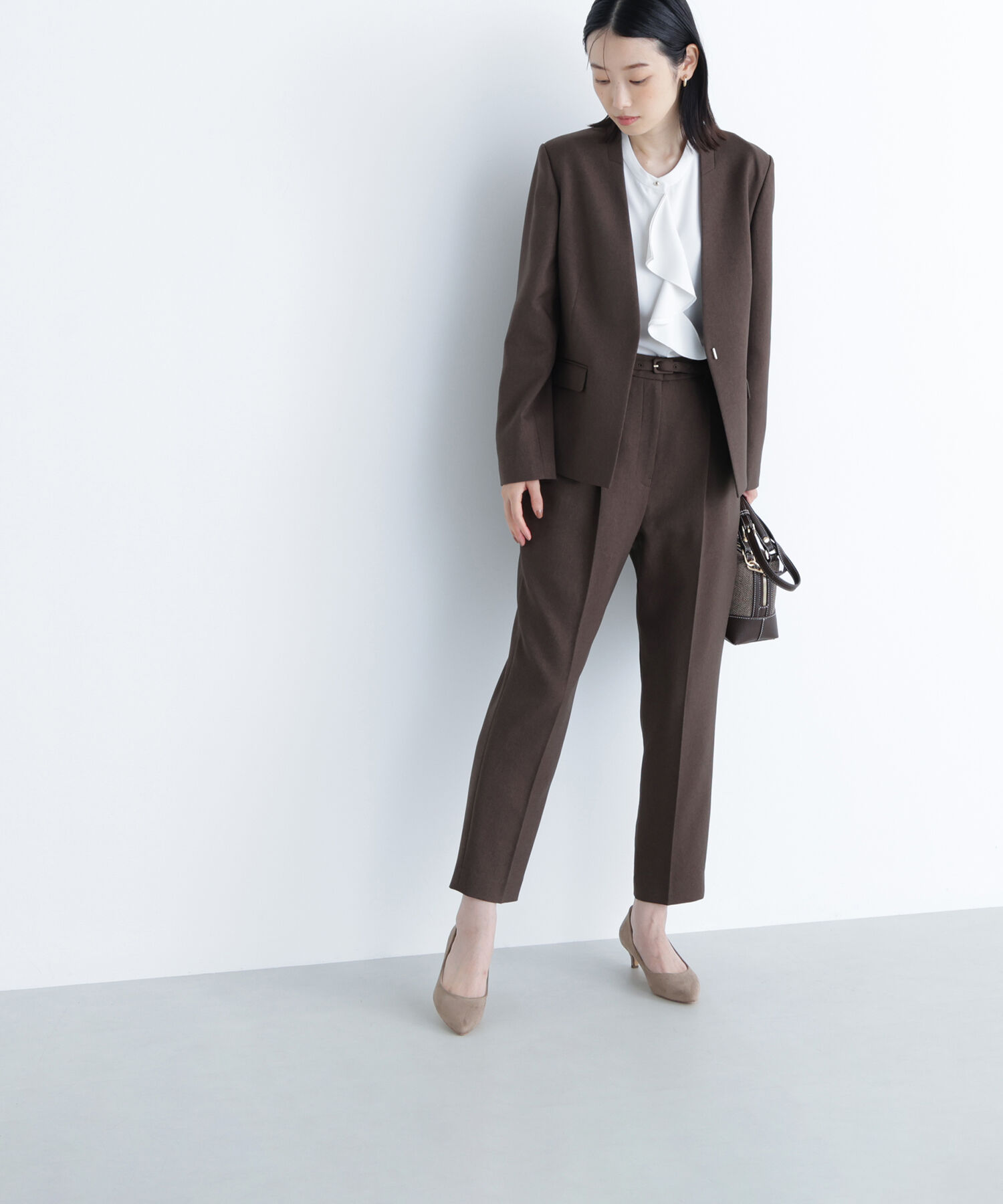  「ウーステッドライクツイル SETUP テーパードパンツ」|その他|