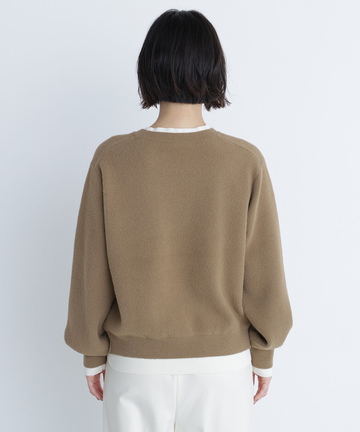  「ミニフェザーレイヤードライクニット」|ニット・セーター|