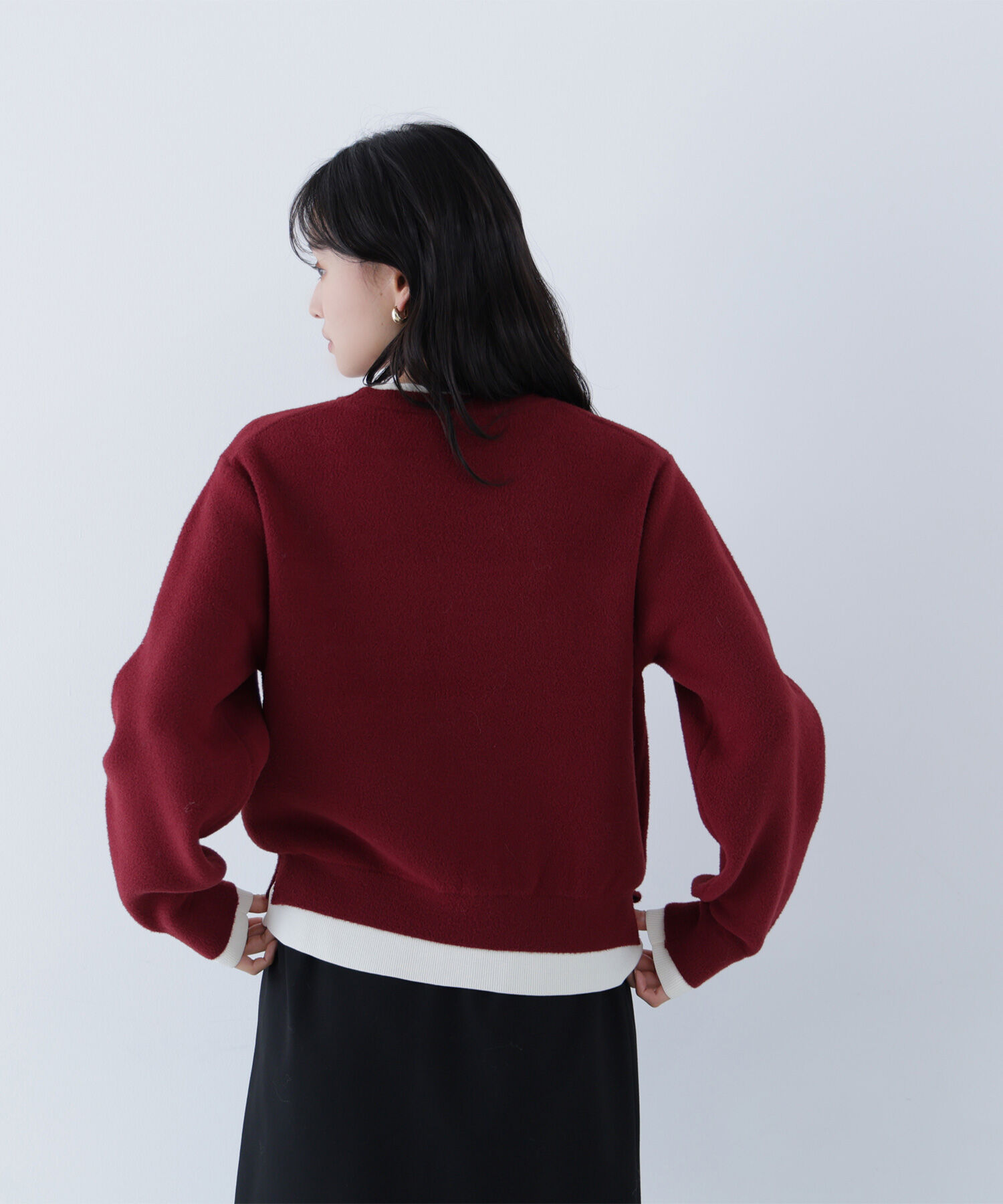  「ミニフェザーレイヤードライクニット」|ニット・セーター|