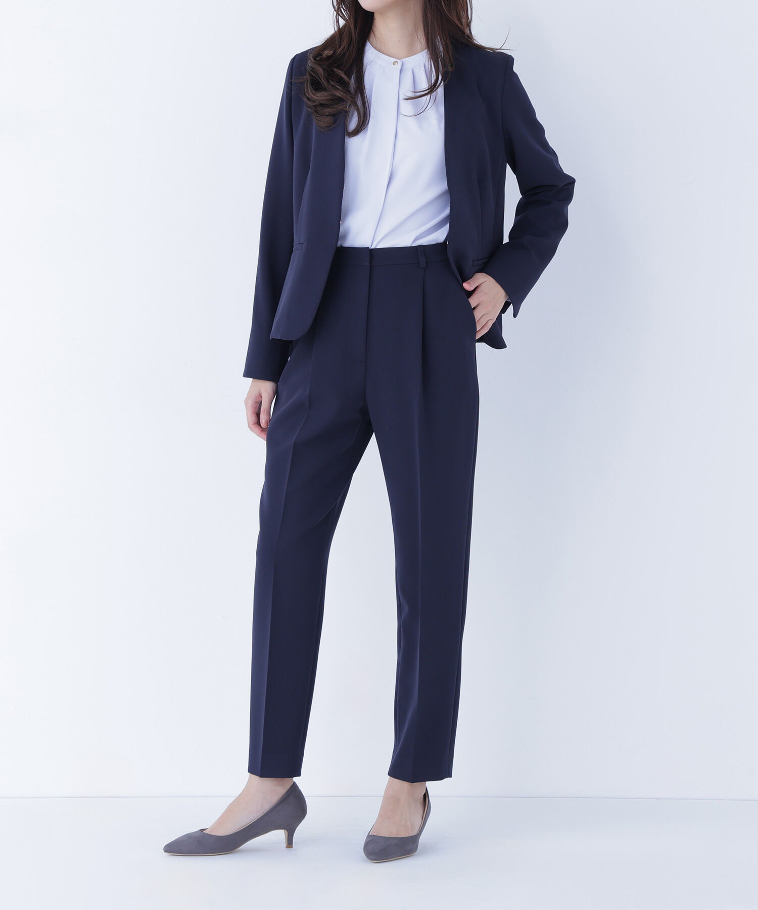  「ダブルクロスストレッチ SETUP テーパードパンツ」|その他|