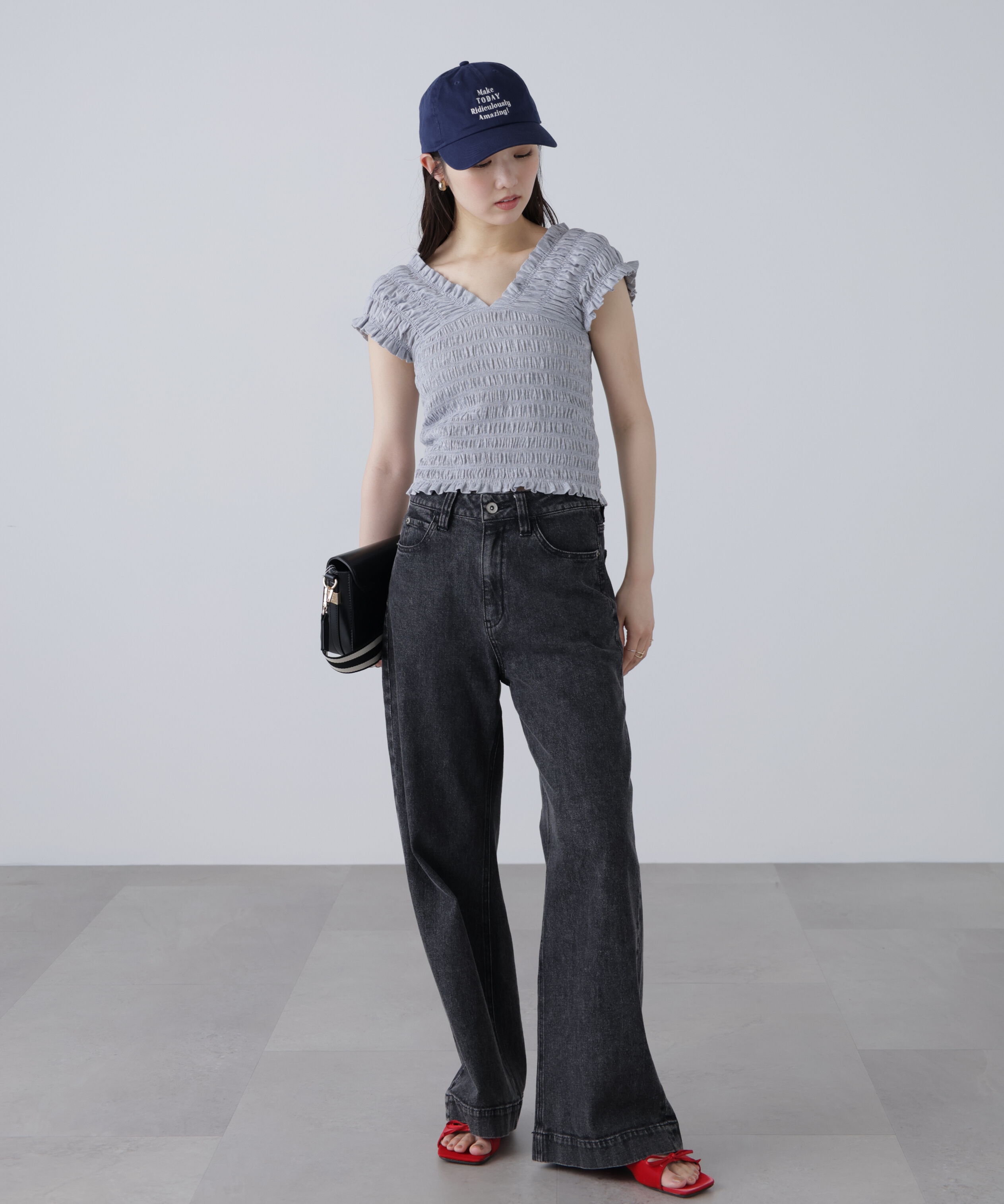  「2wayシャーリングオフショルカットソー」|Tシャツ・カットソー|