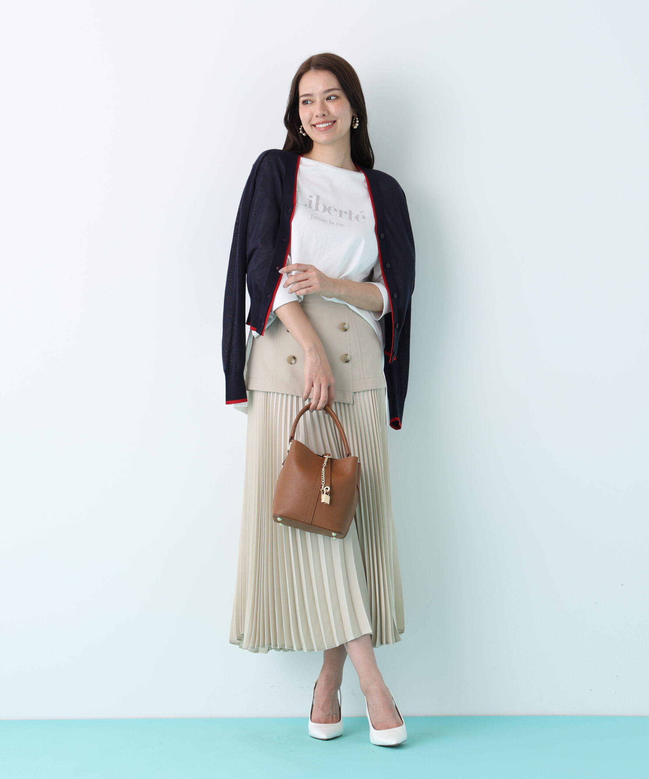  「ソフトオックスプリーツスカート」|スカート|