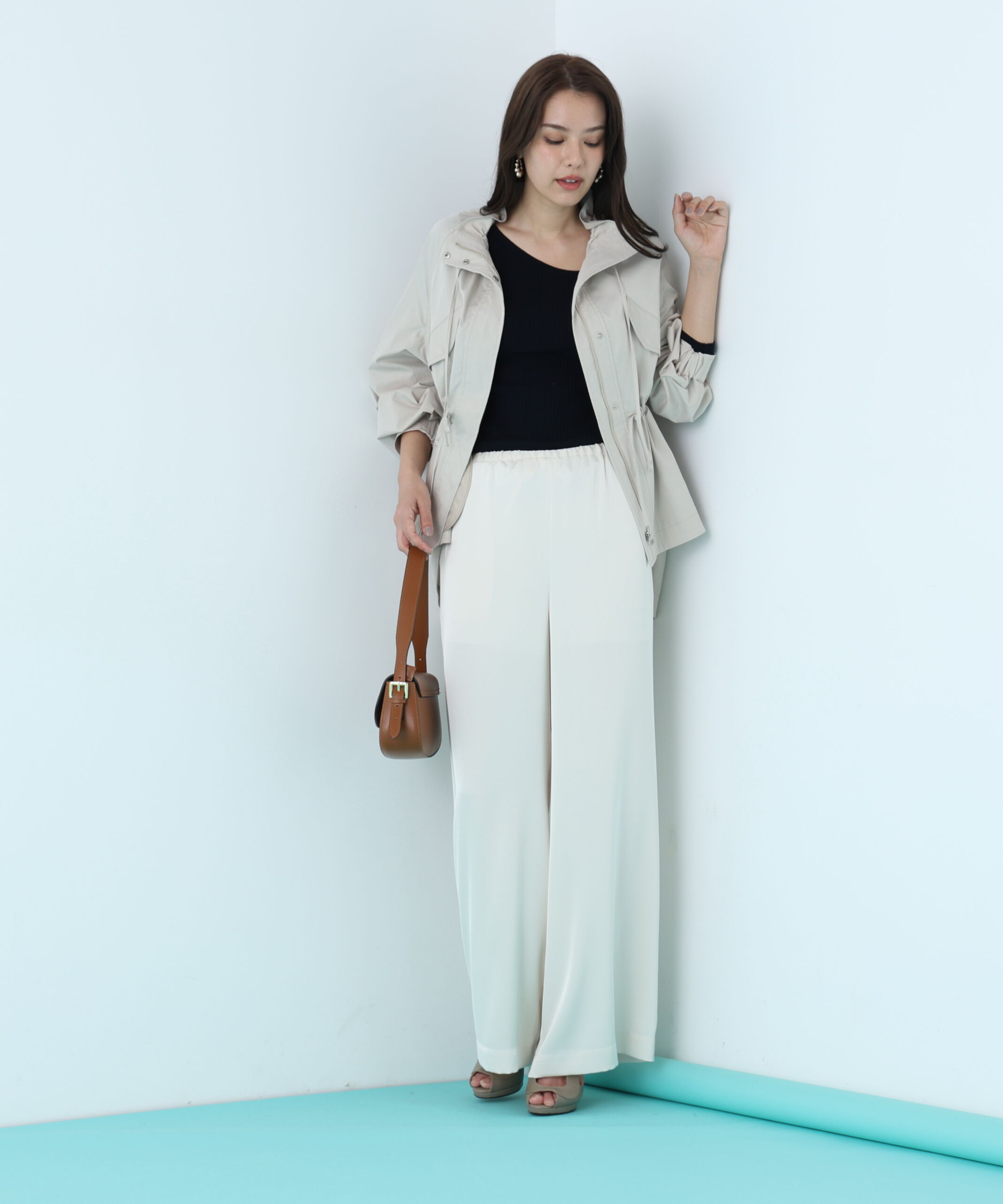  「サテンワイドパンツ」|その他|