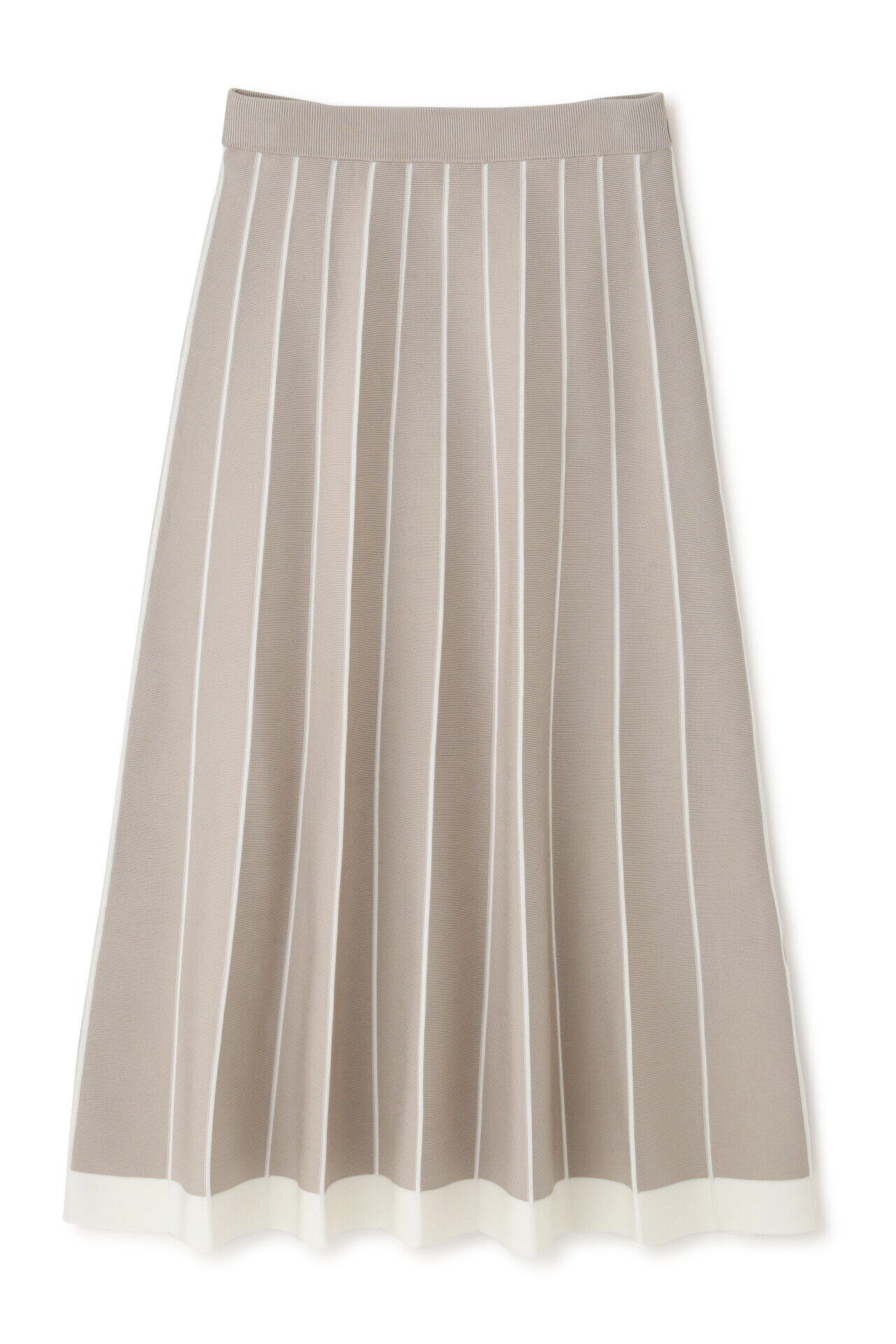  「ライン入りニットスカート」|スカート|