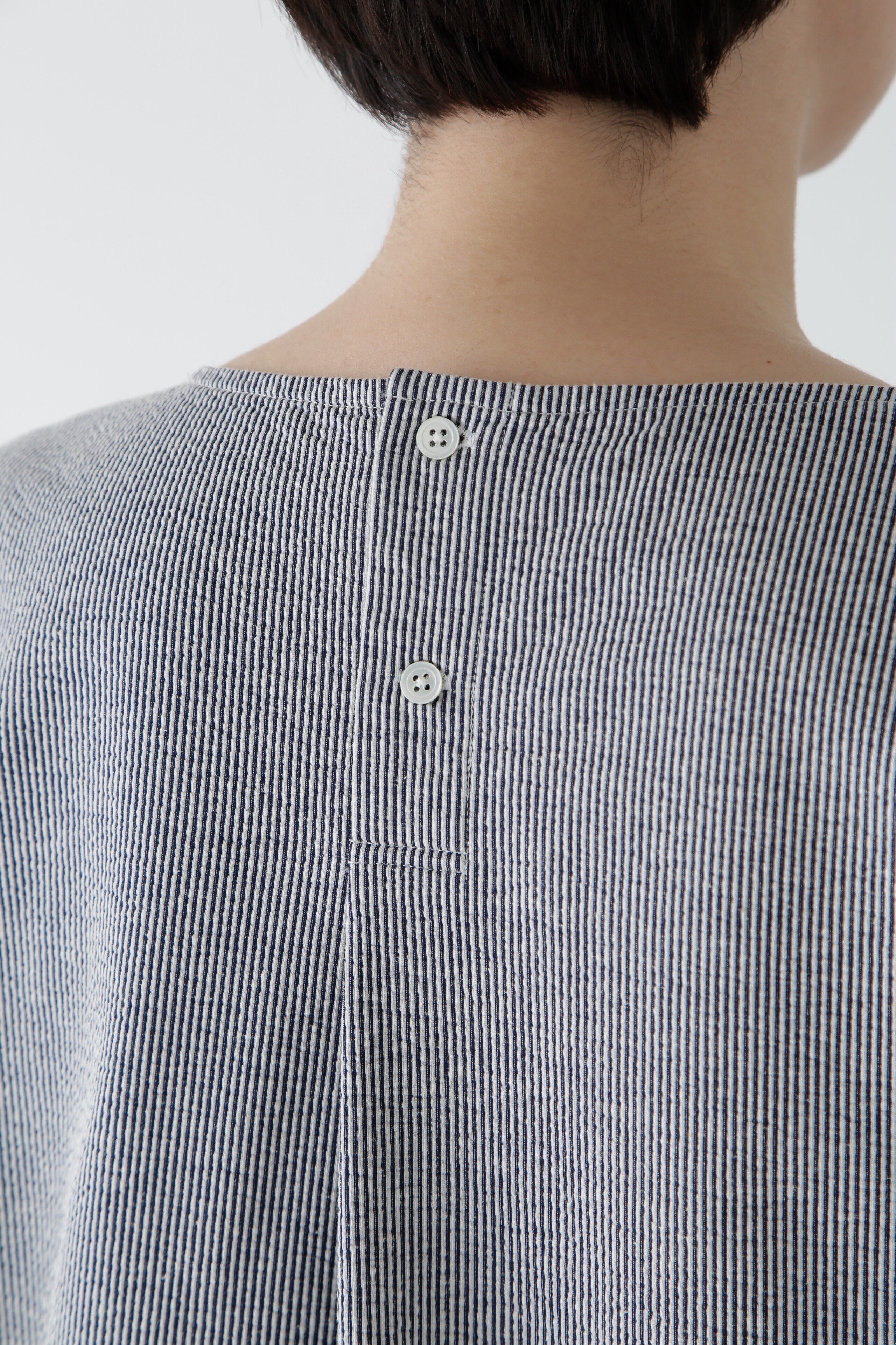  「◆ジャガードストライプジャージーＶネックプルオーバー」|Tシャツ・カットソー|