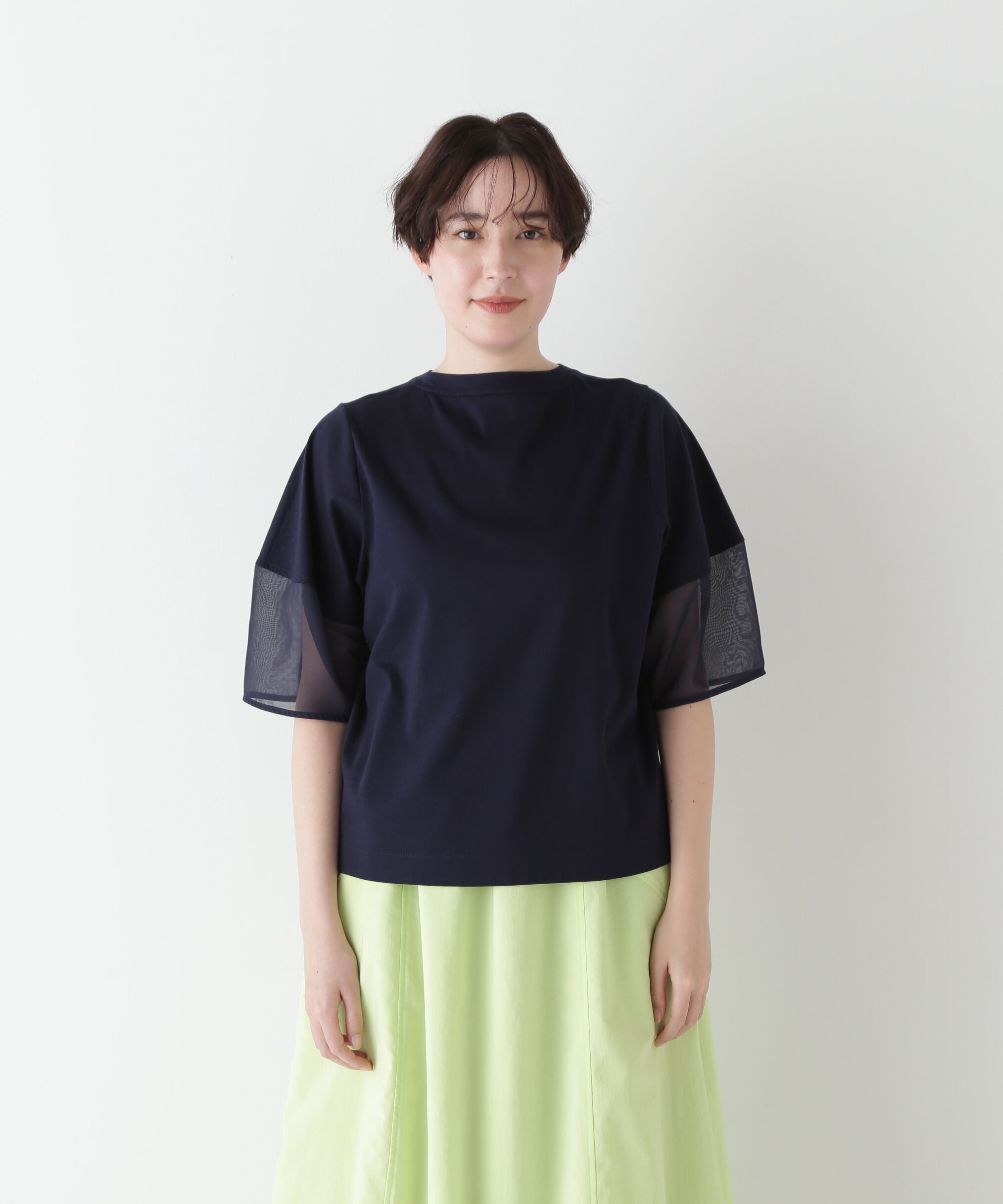  「◆アードッキングモックネックカットソープルオーバー」|Tシャツ・カットソー|