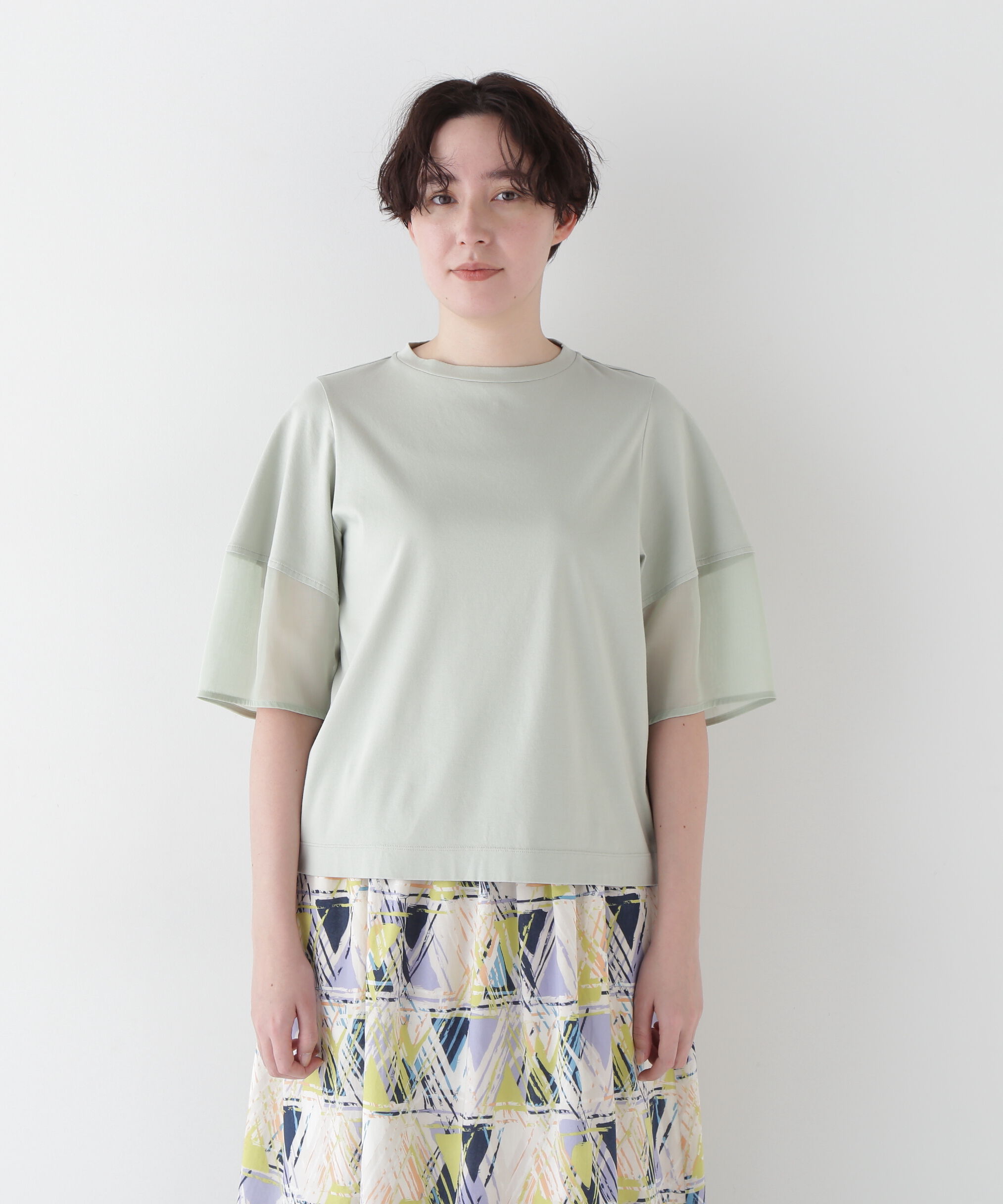  「◆アードッキングモックネックカットソープルオーバー」|Tシャツ・カットソー|