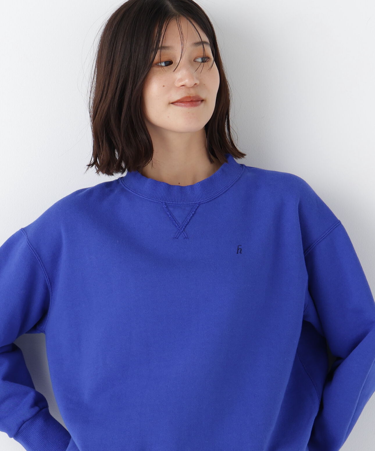  「◆ロゴ刺繍カラースウェット」|Tシャツ・カットソー|ブルー